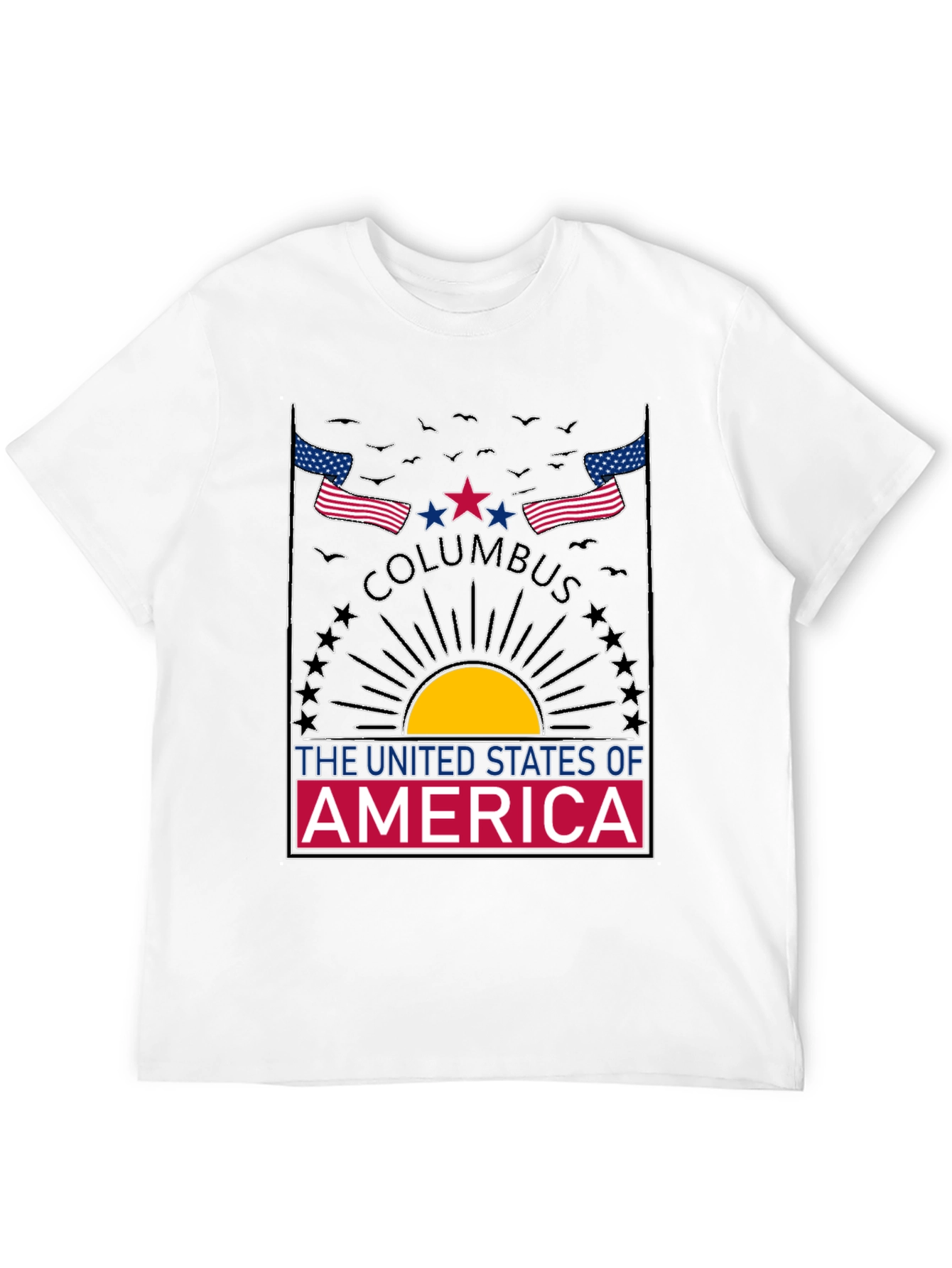 Columbus USA Graphic T-Shirt