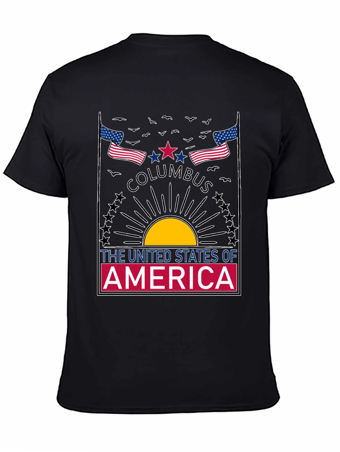 Columbus USA Graphic T-Shirt