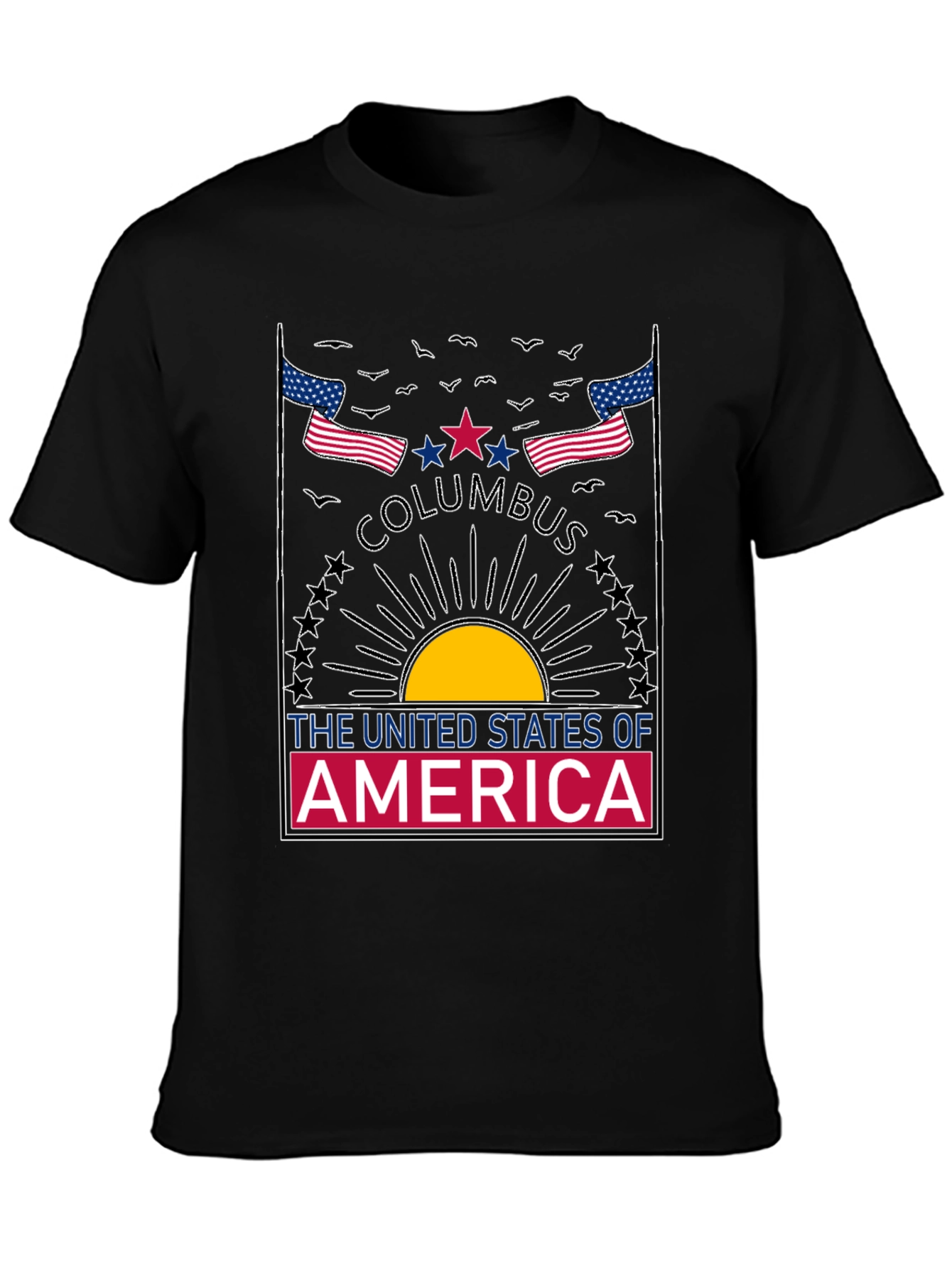 Columbus USA Graphic T-Shirt