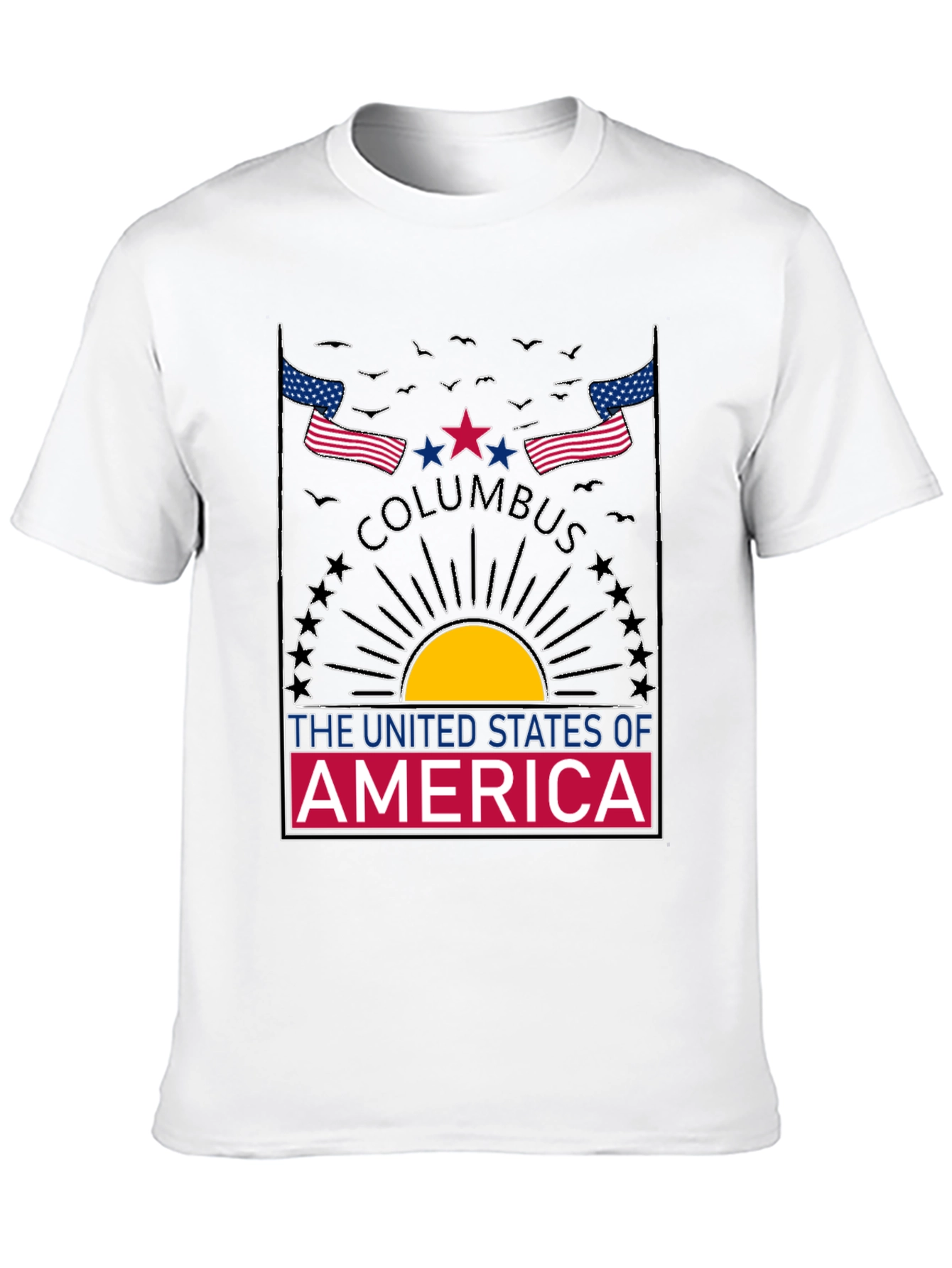 Columbus USA Graphic T-Shirt