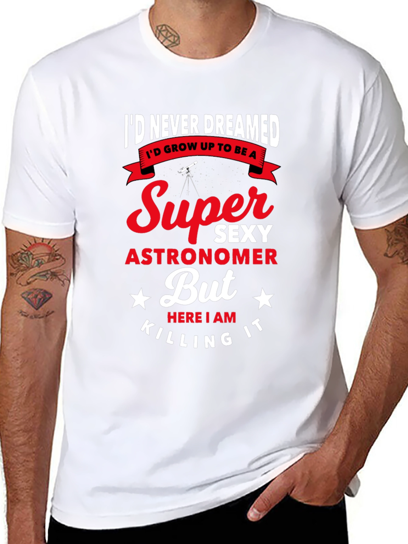 Super Sexy Astronomer Mens Graphic Tee