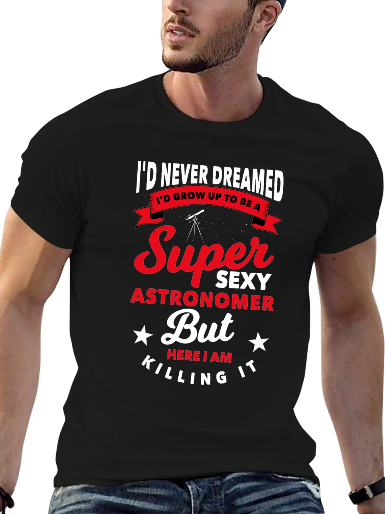 Super Sexy Astronomer Mens Graphic Tee