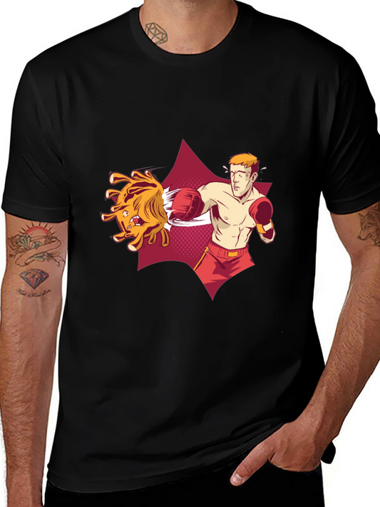 Boxer vs. Virus Graphic Tee - Fight the Good Fight!