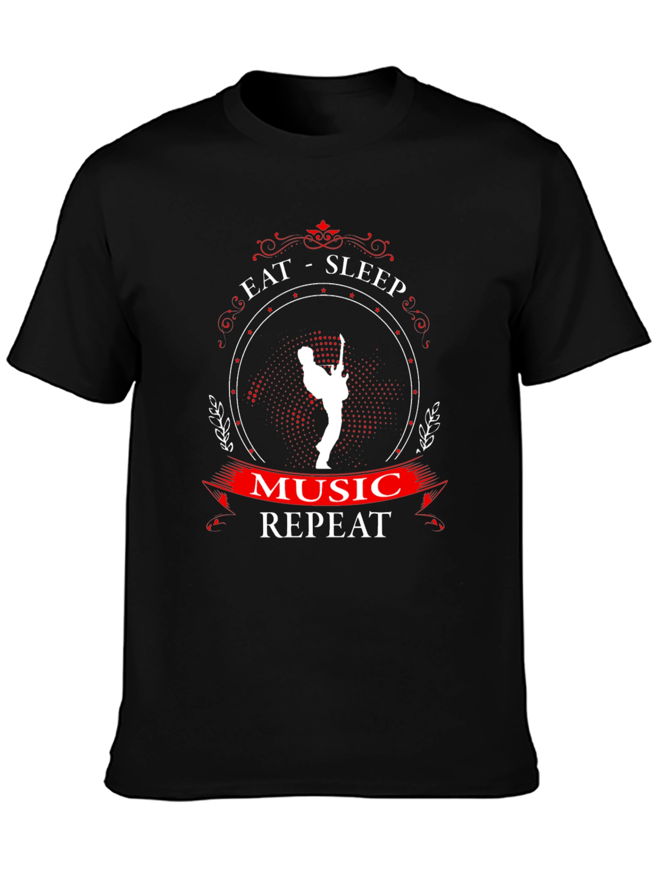 Eat Sleep Music Repeat Graphic Tee