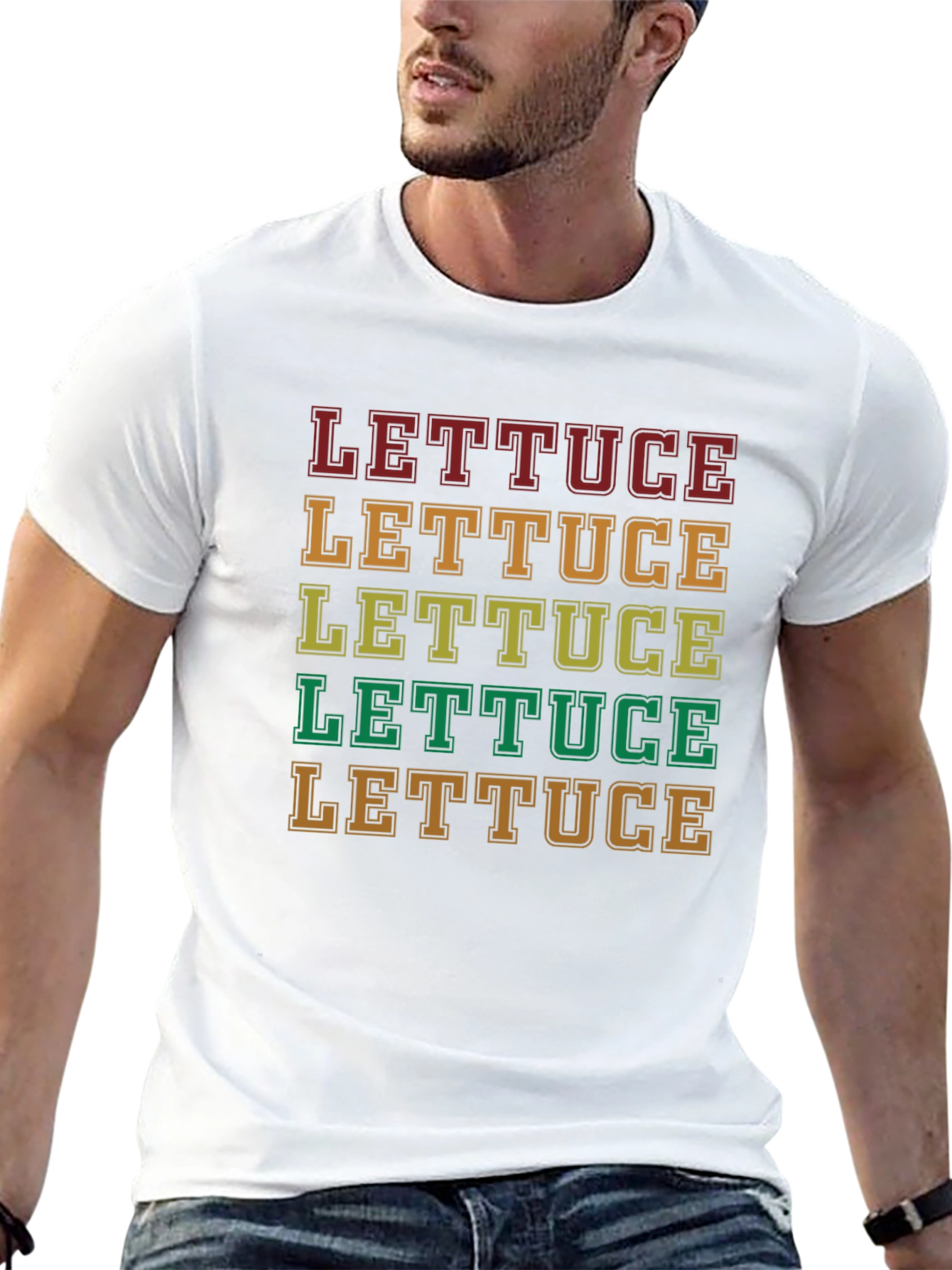 Lettuce Retro T-Shirt - Bold Graphic Tee