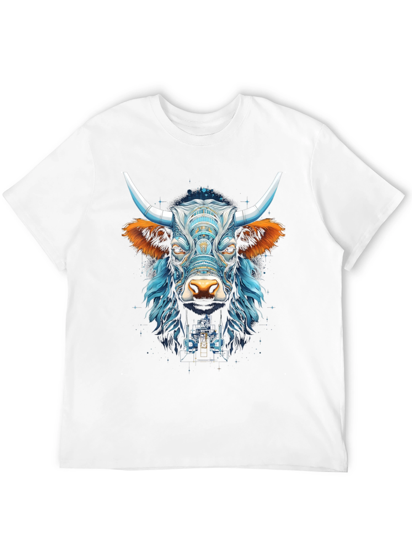 Bull Graphic Tee - Cool Animal Design