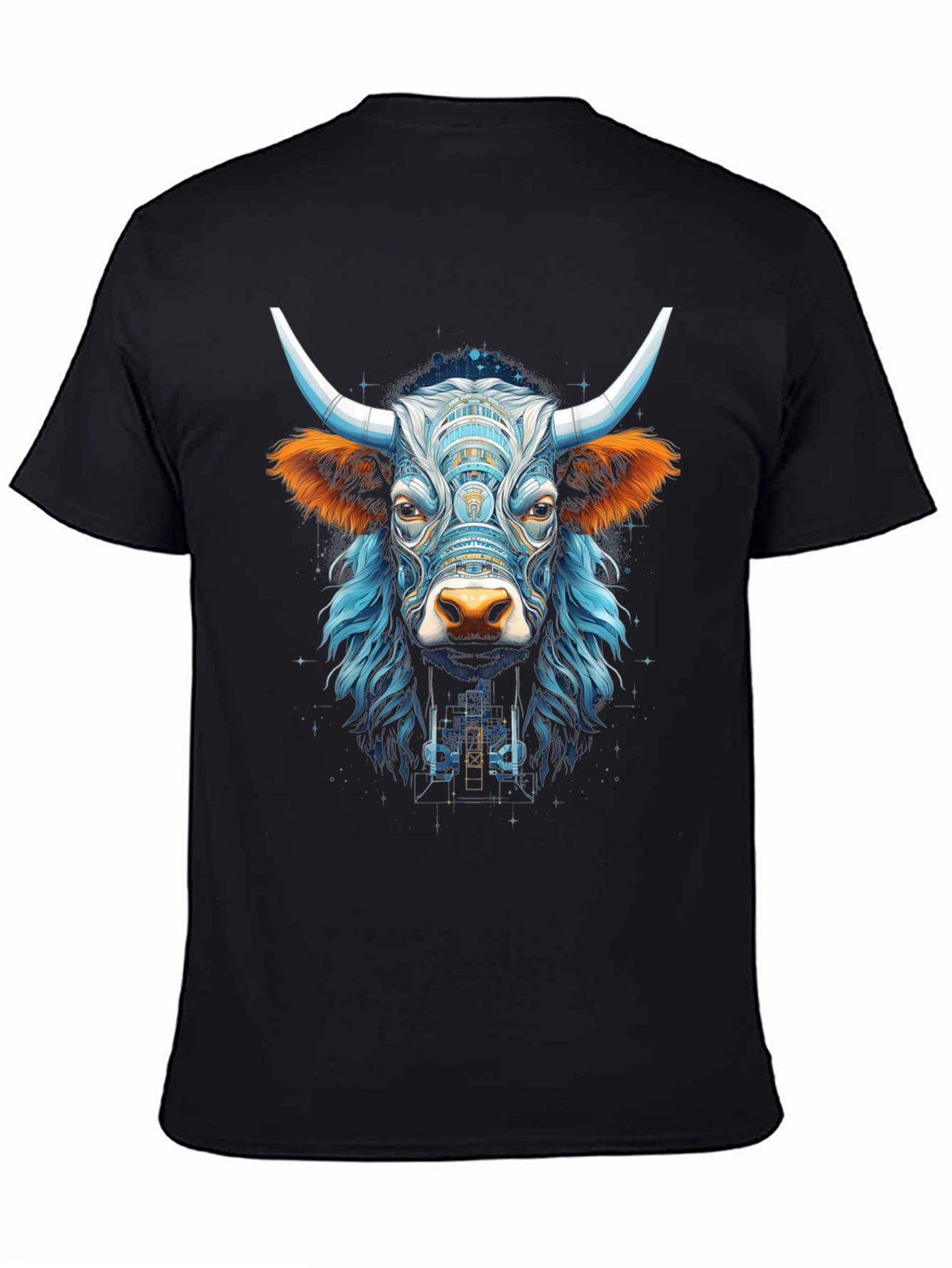 Bull Graphic Tee - Cool Animal Design