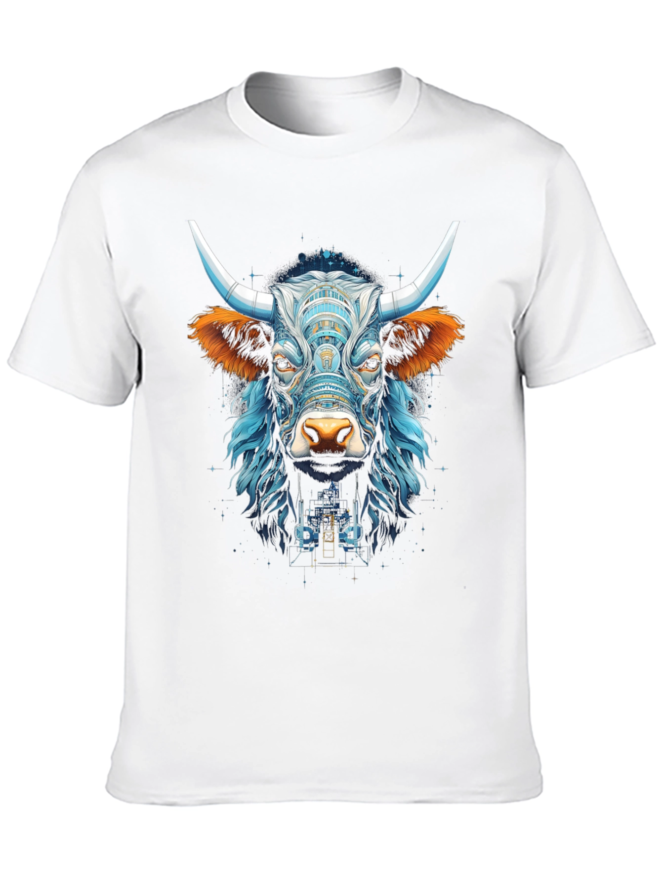 Bull Graphic Tee - Cool Animal Design
