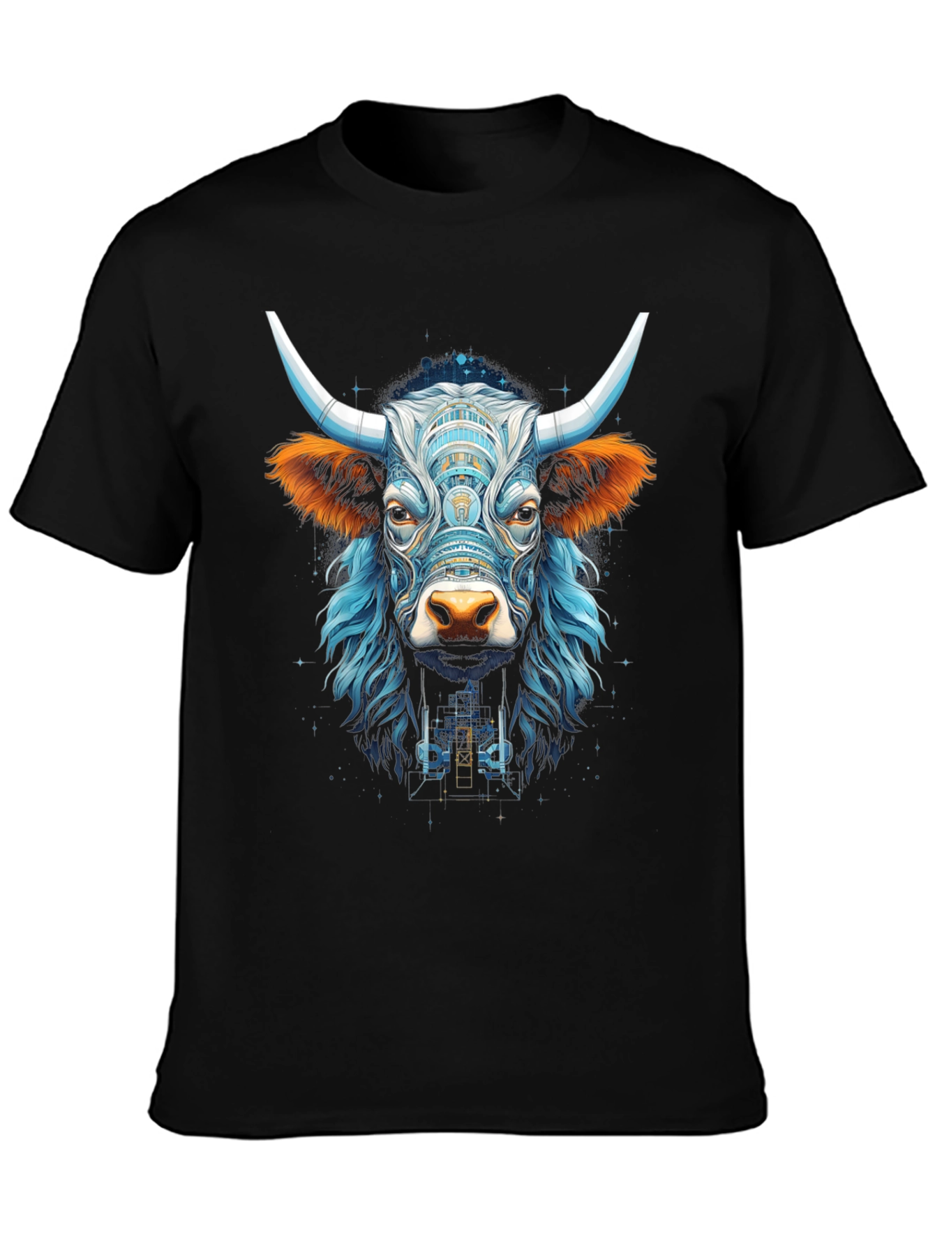 Bull Graphic Tee - Cool Animal Design