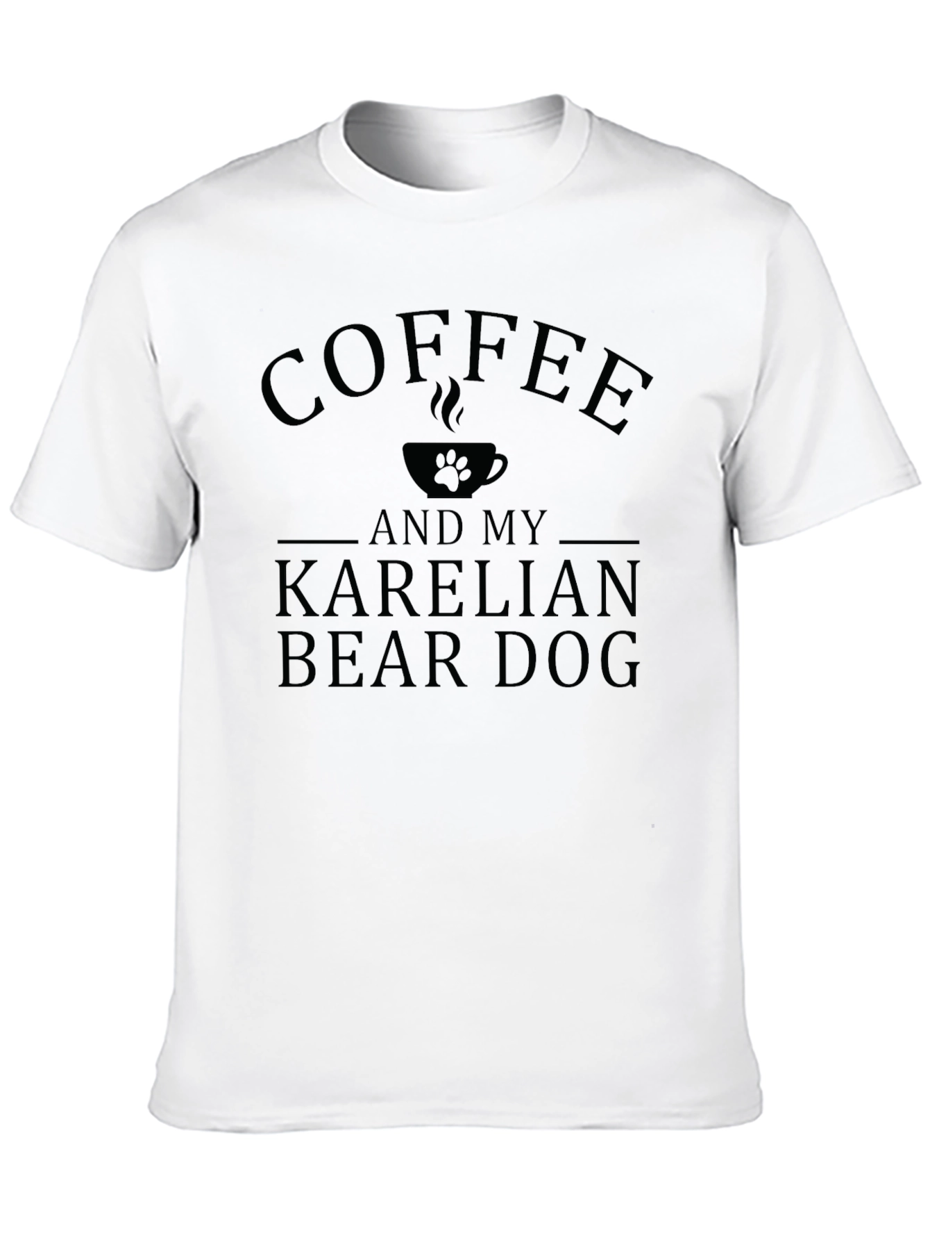 Coffee & Karelian Bear Dog T-Shirt