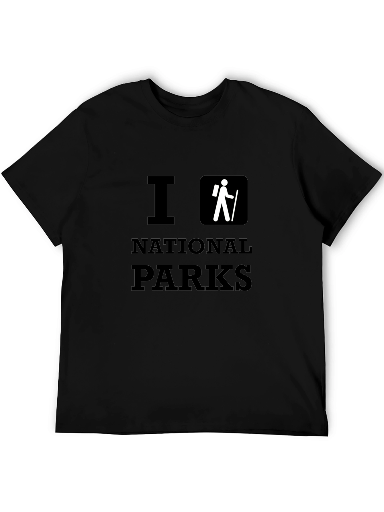 I Hike National Parks Black T-Shirt