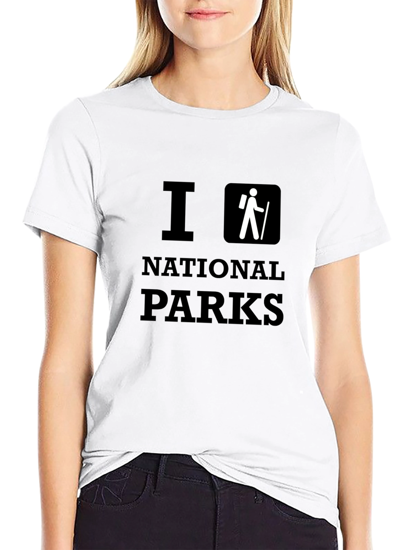 I Hike National Parks Black T-Shirt
