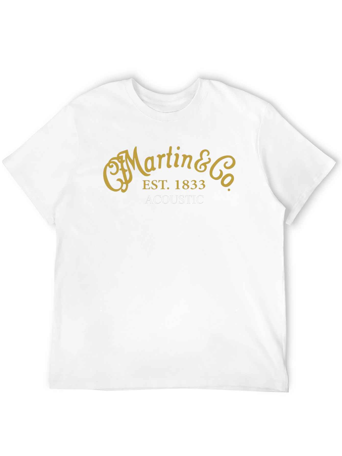 Martin & Co Acoustic Guitar T-Shirt - Black