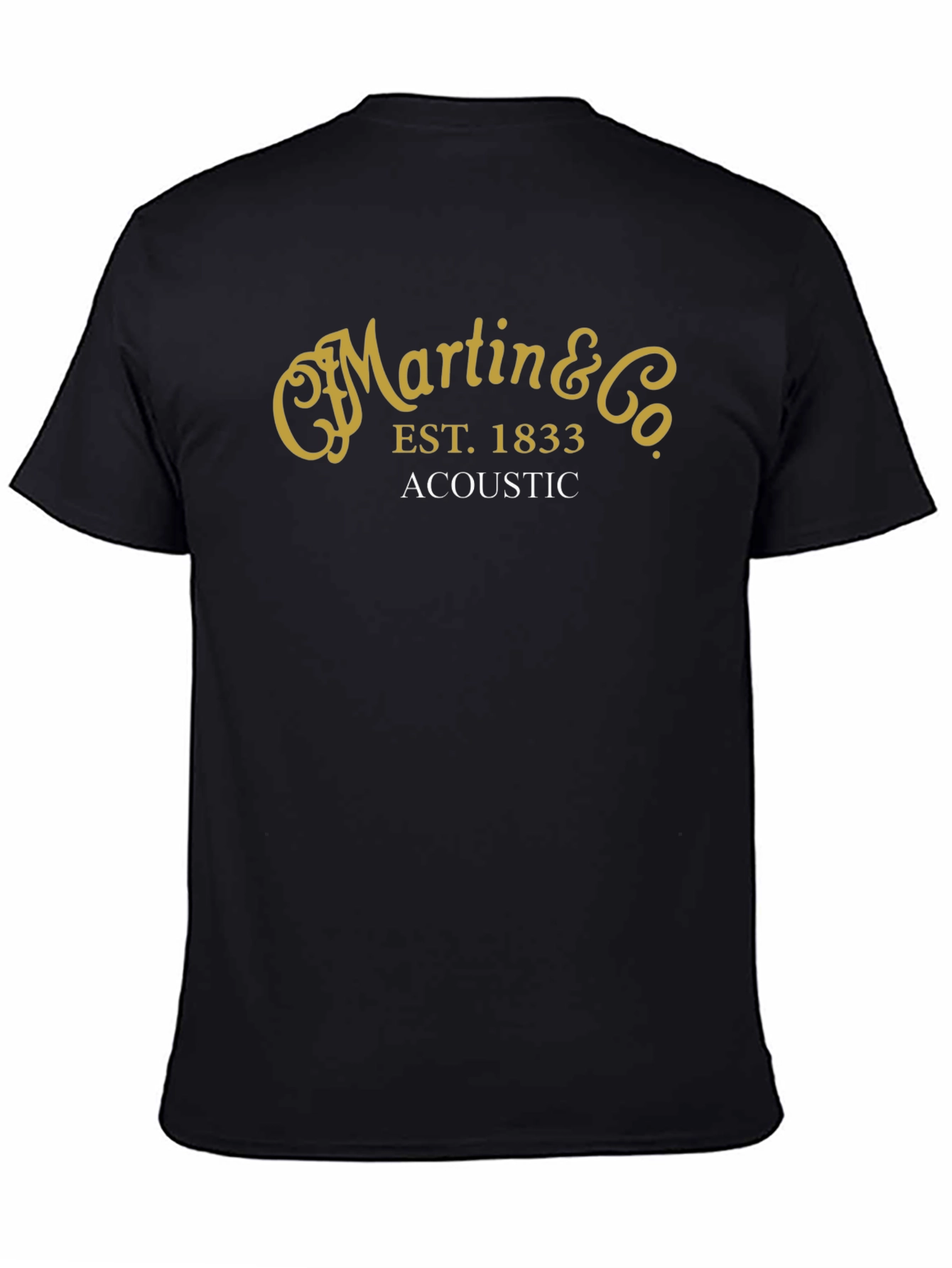 Martin & Co Acoustic Guitar T-Shirt - Black