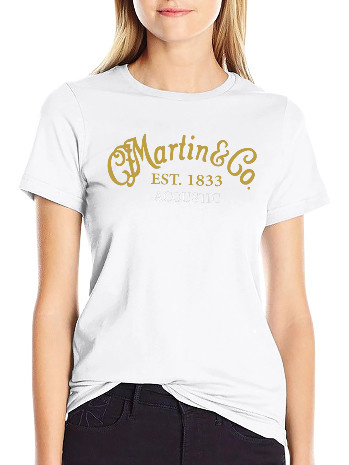 Martin & Co Acoustic Guitar T-Shirt - Black