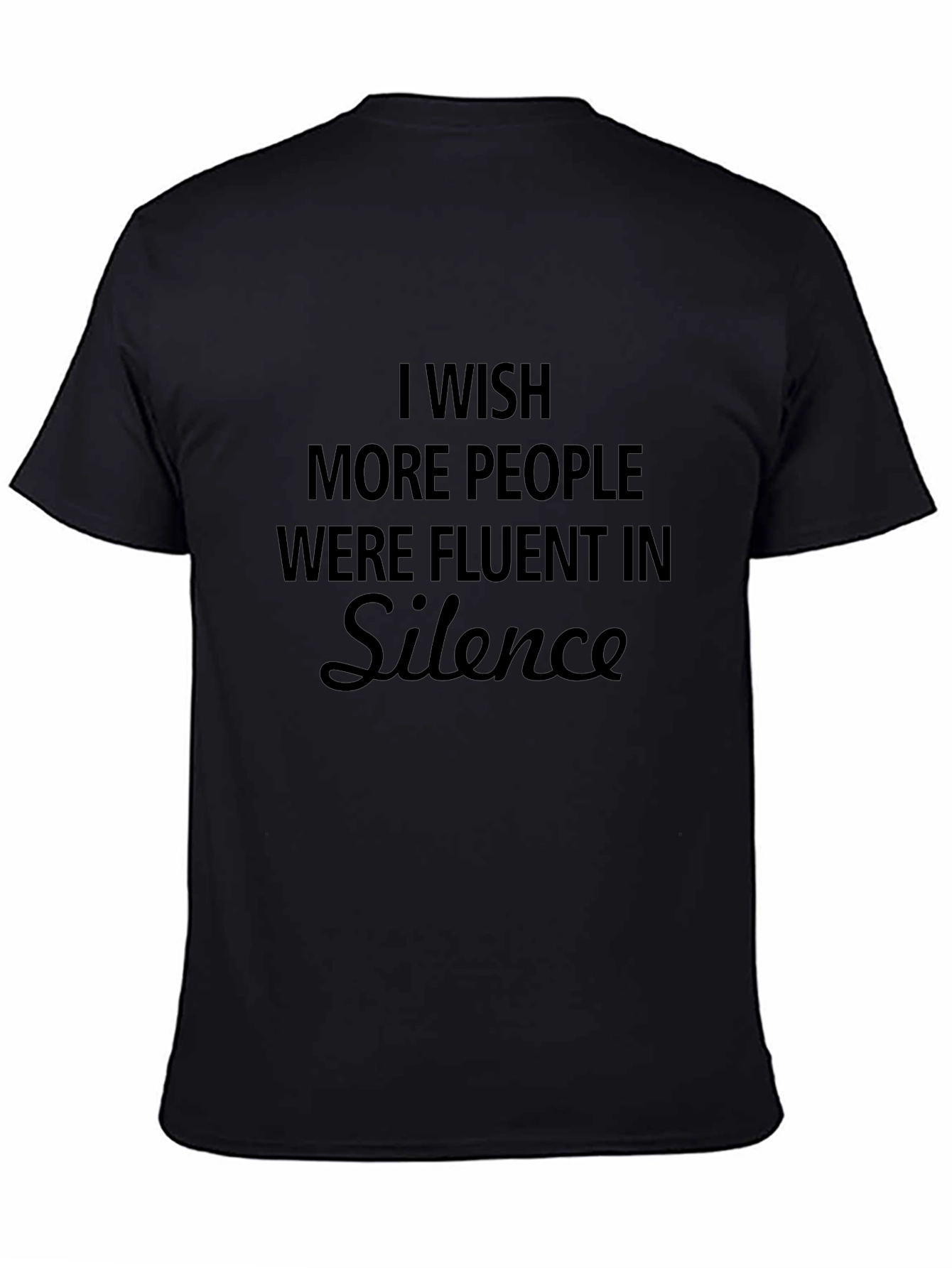 Fluent in Silence Black T-Shirt
