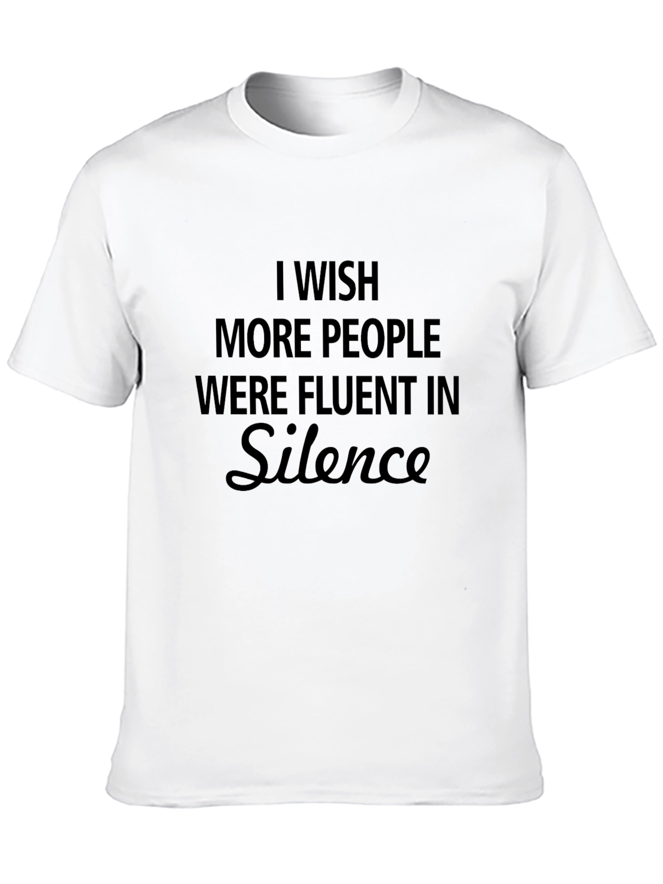 Fluent in Silence Black T-Shirt