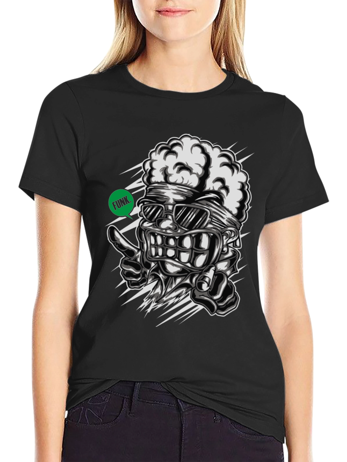 Funky Brain Graphic Tee - Unique Streetwear