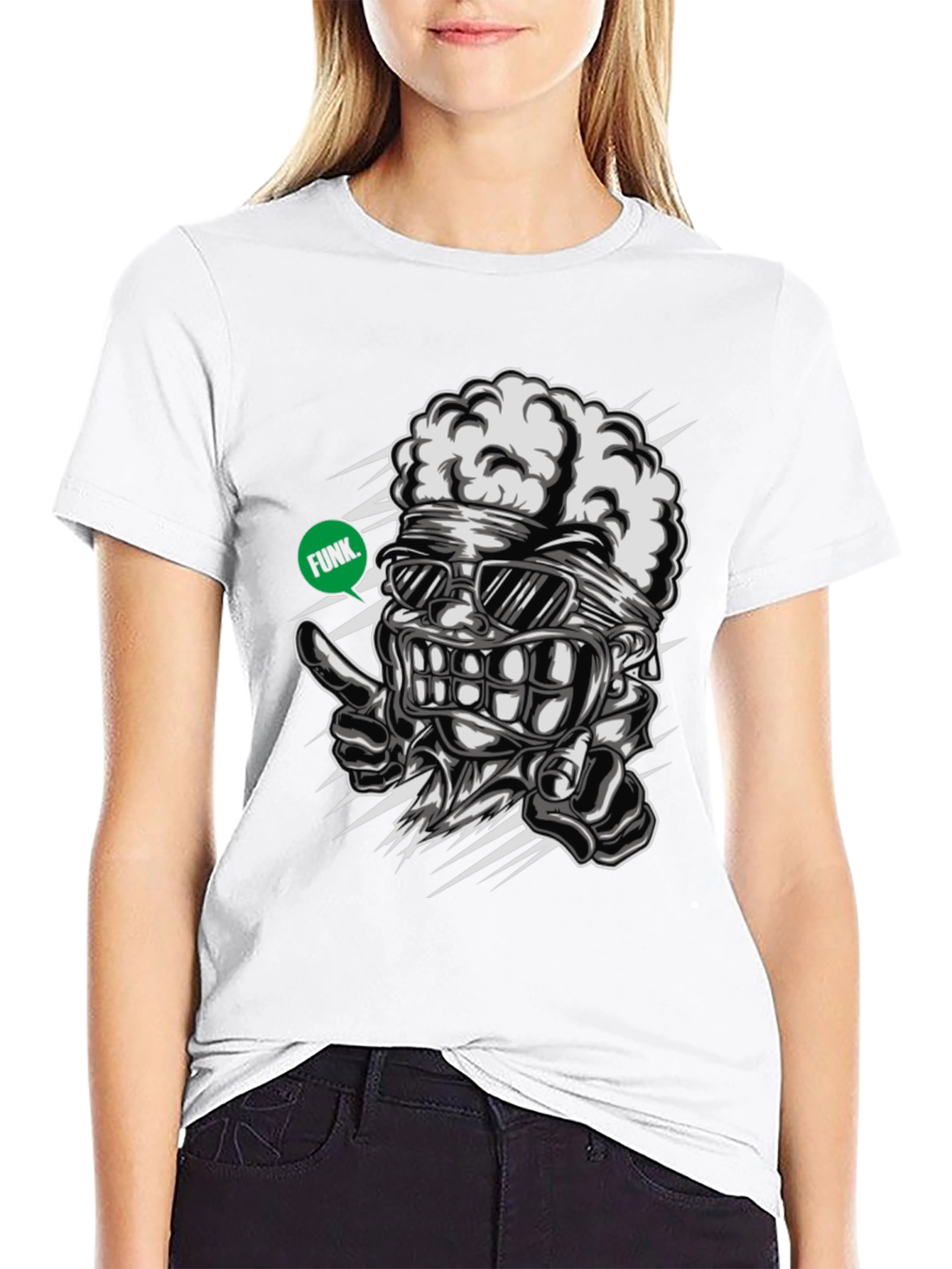 Funky Brain Graphic Tee - Unique Streetwear