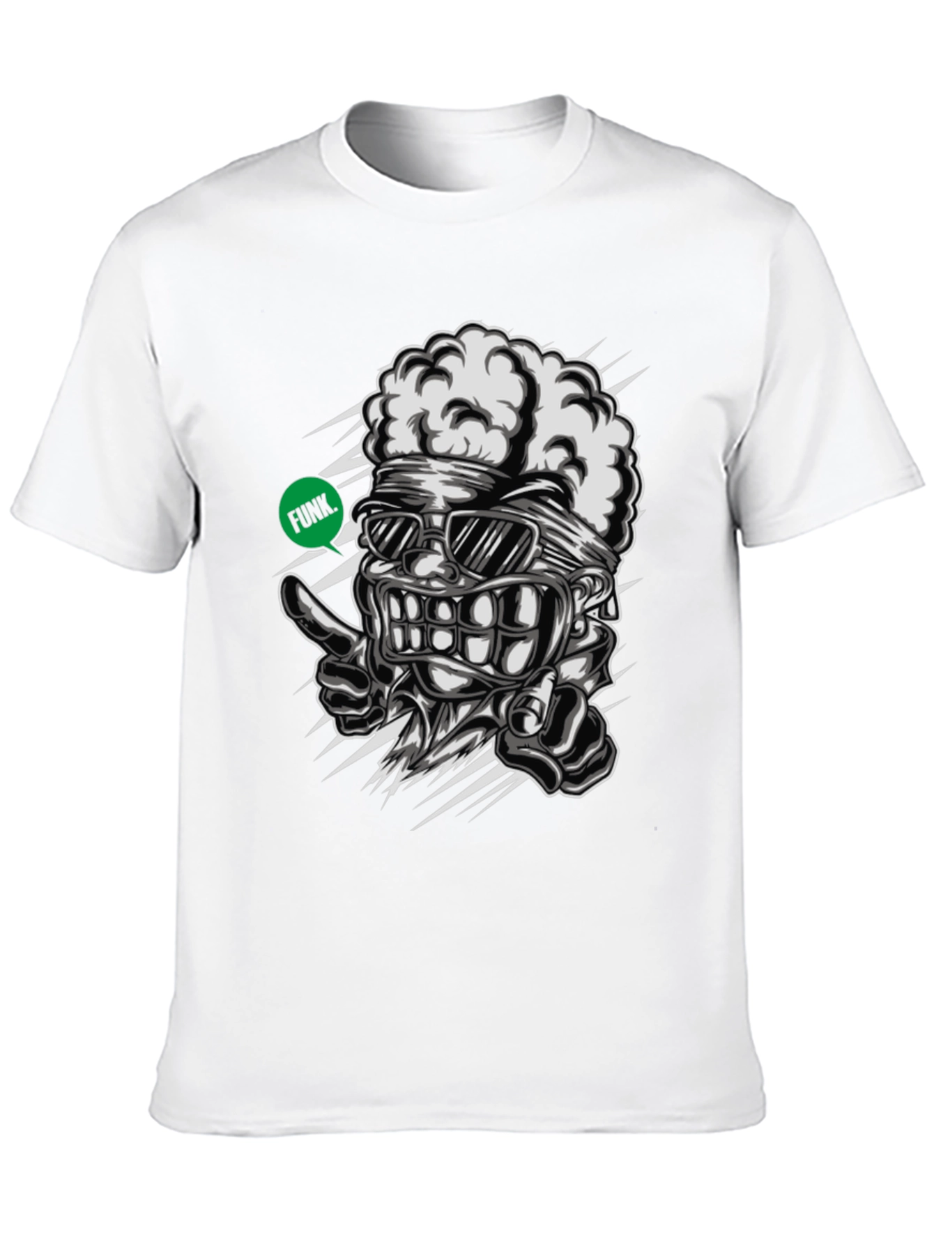 Funky Brain Graphic Tee - Unique Streetwear