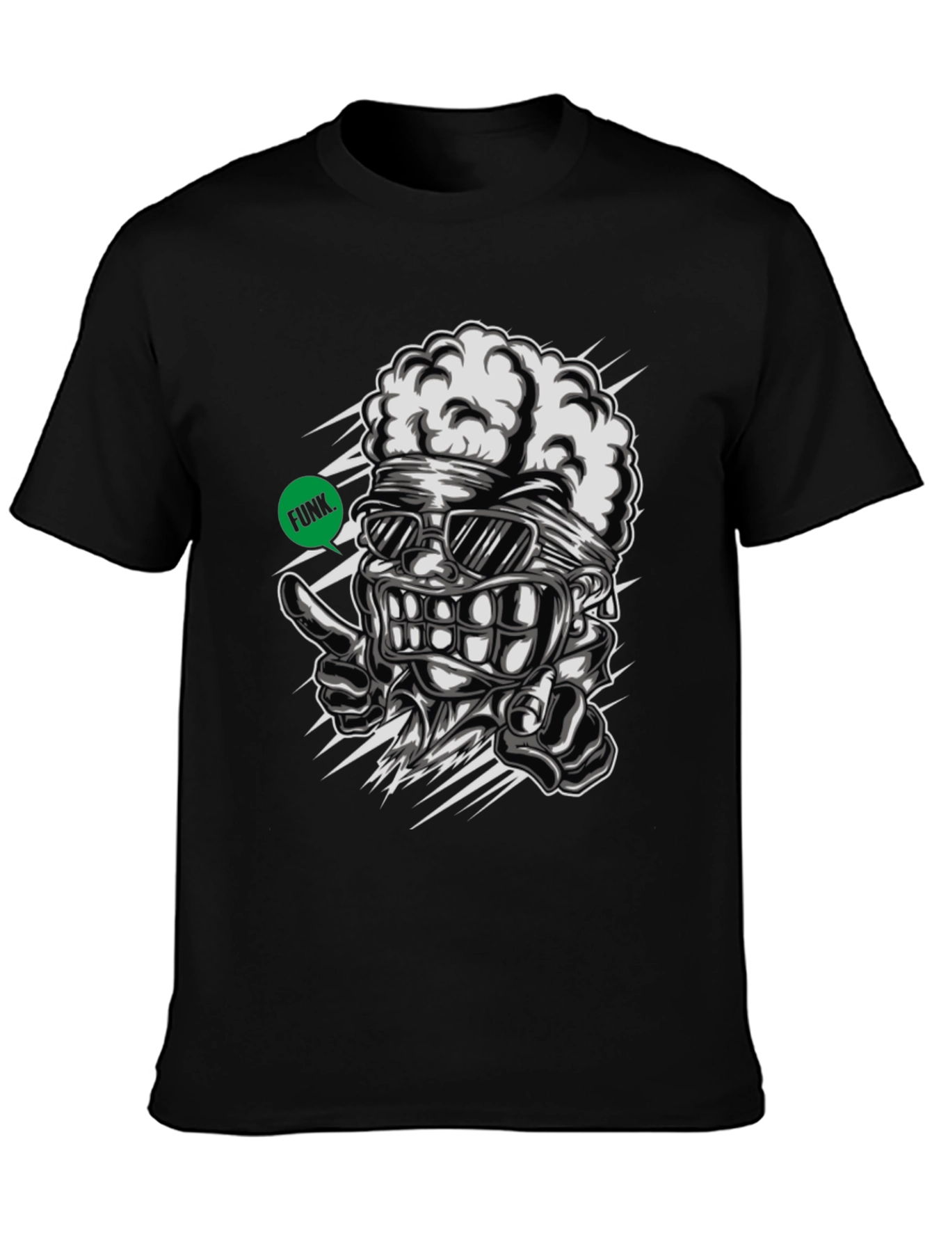 Funky Brain Graphic Tee - Unique Streetwear