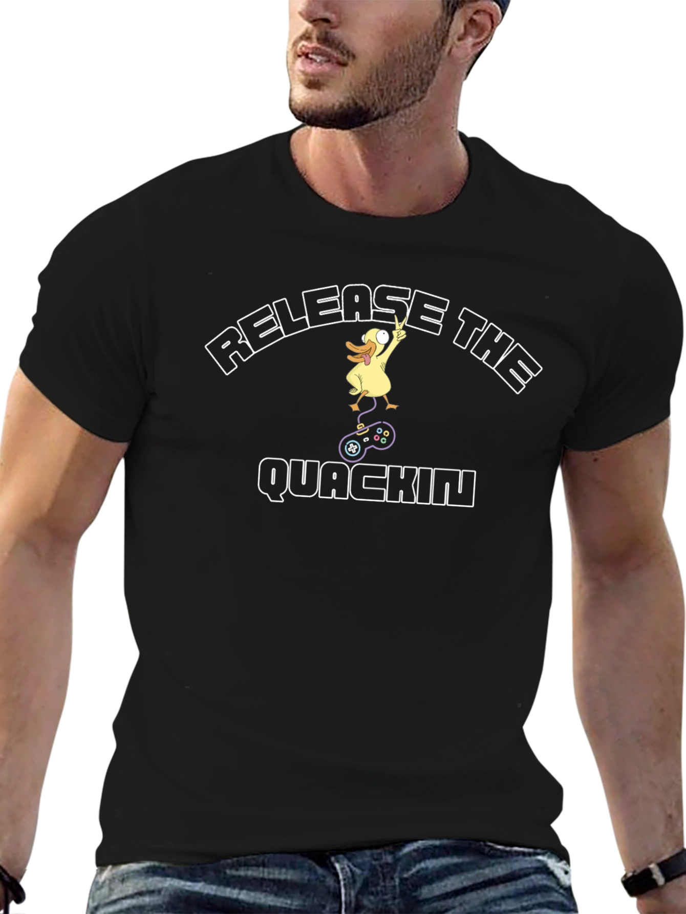 Release the Quackin Black T-Shirt
