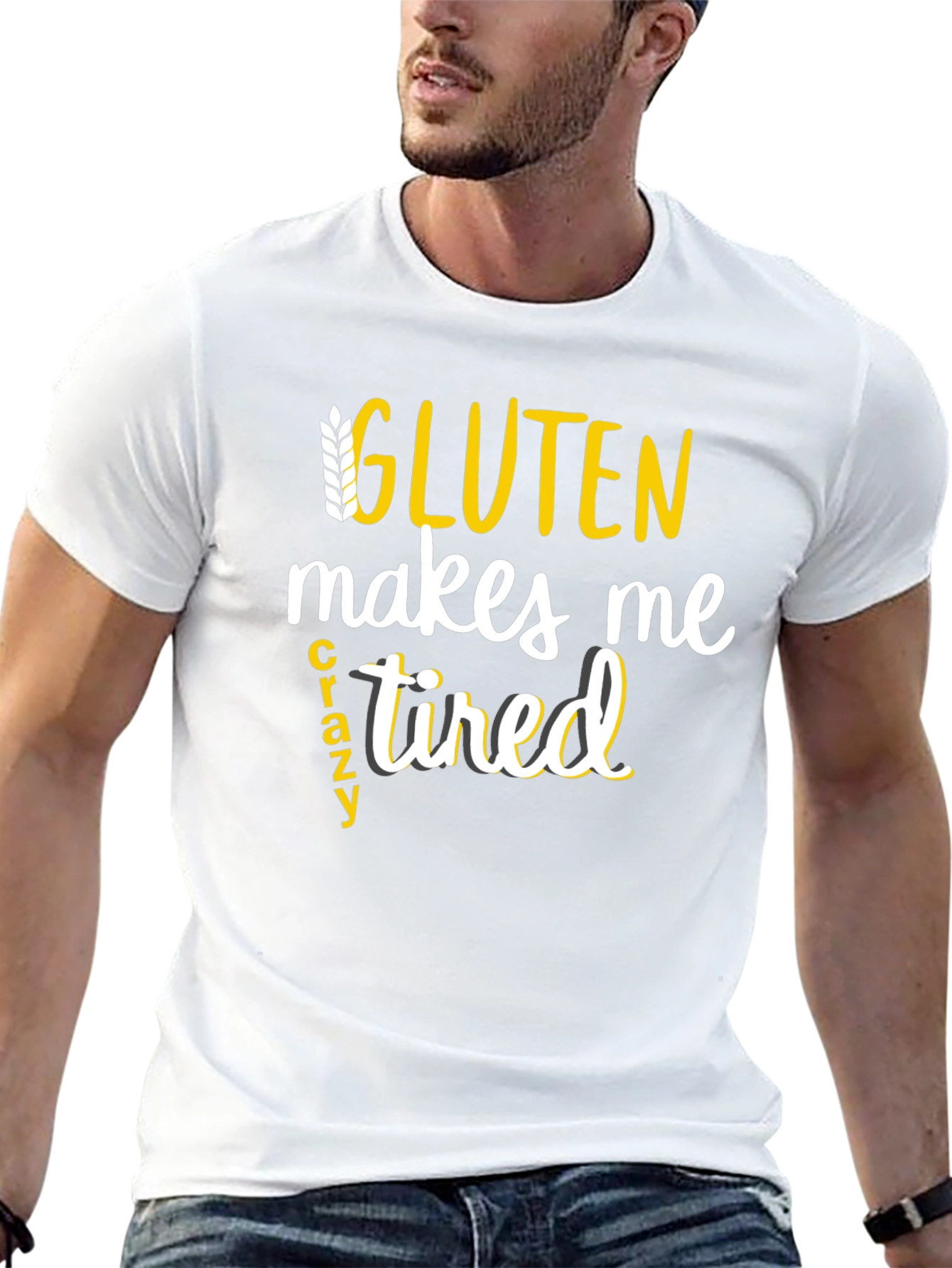 Gluten Makes Me Crazy Tired Tee