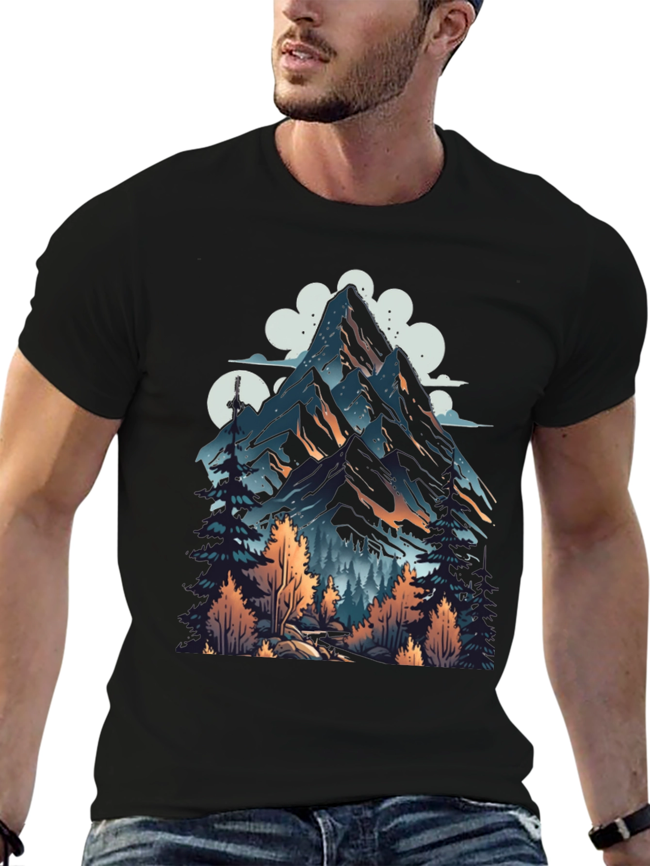 Mountain Landscape Graphic T-Shirt