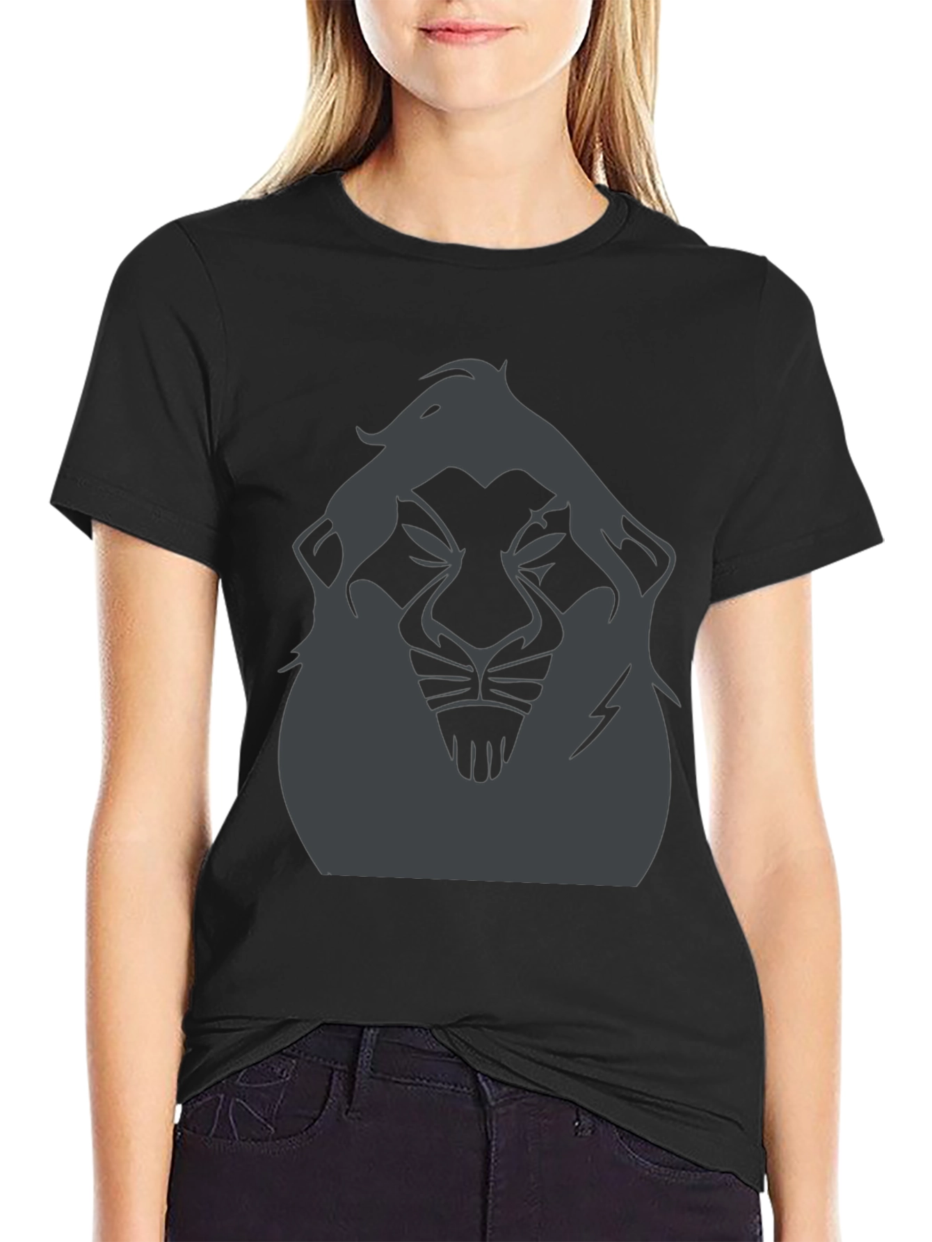 Lion Scar Graphic T-Shirt - Mens Black Tee