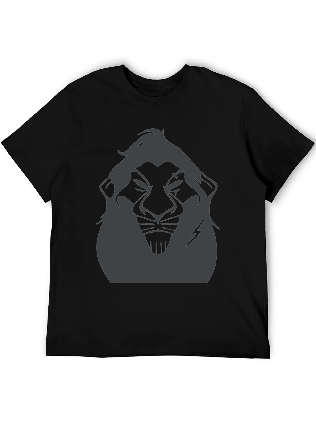 Lion Scar Graphic T-Shirt - Mens Black Tee