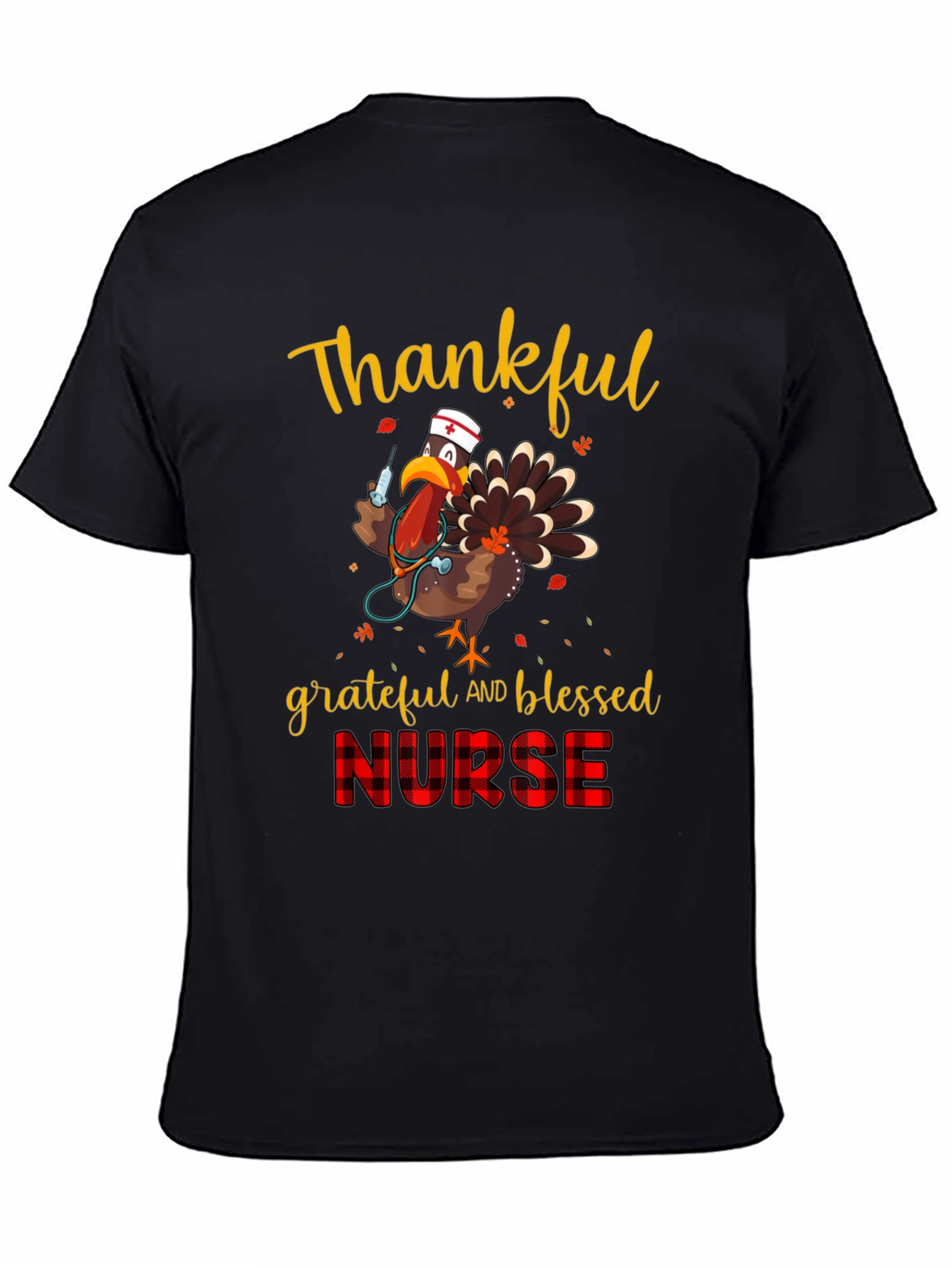 Thankful Nurse Turkey T-Shirt - Thanksgiving Tee
