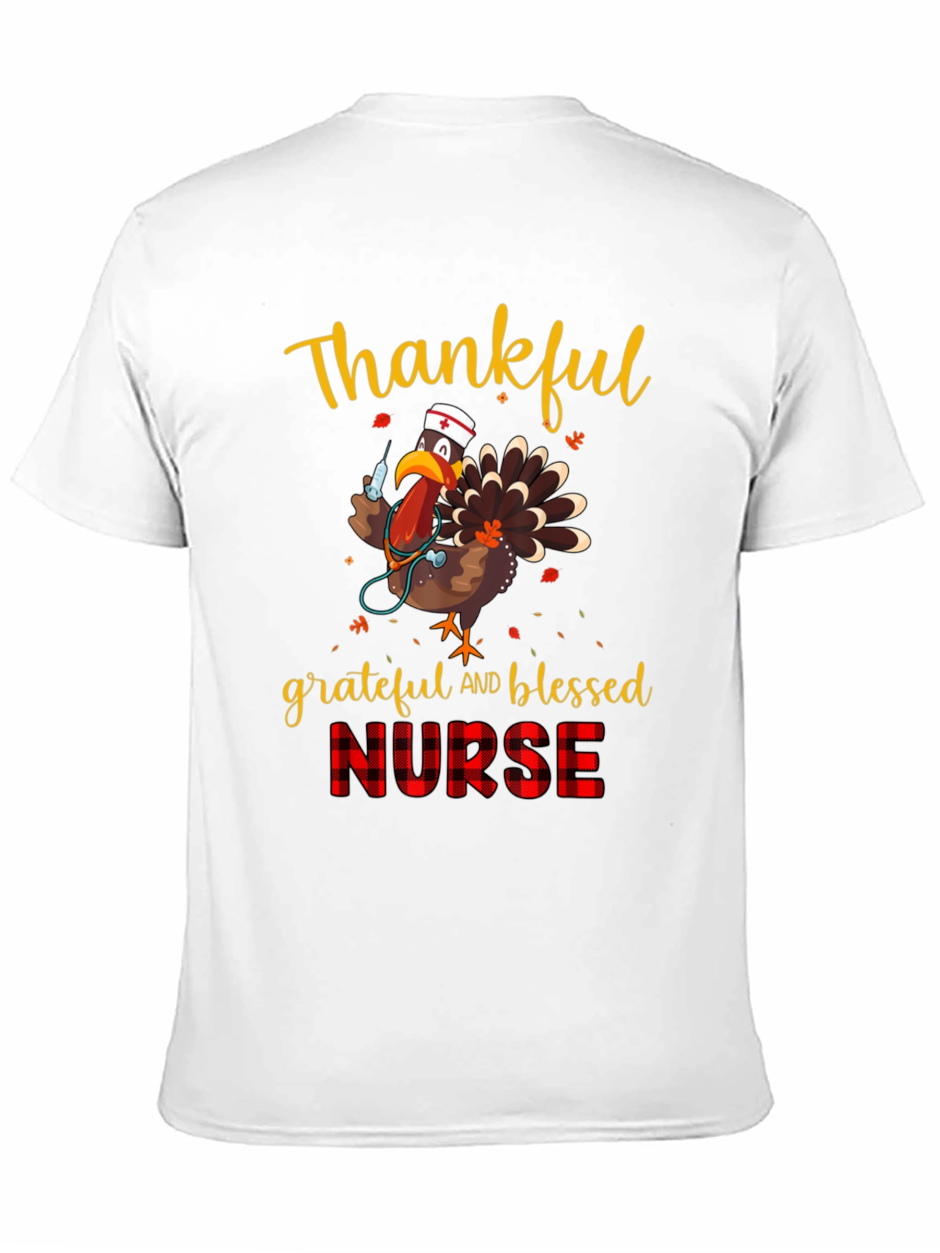 Thankful Nurse Turkey T-Shirt - Thanksgiving Tee