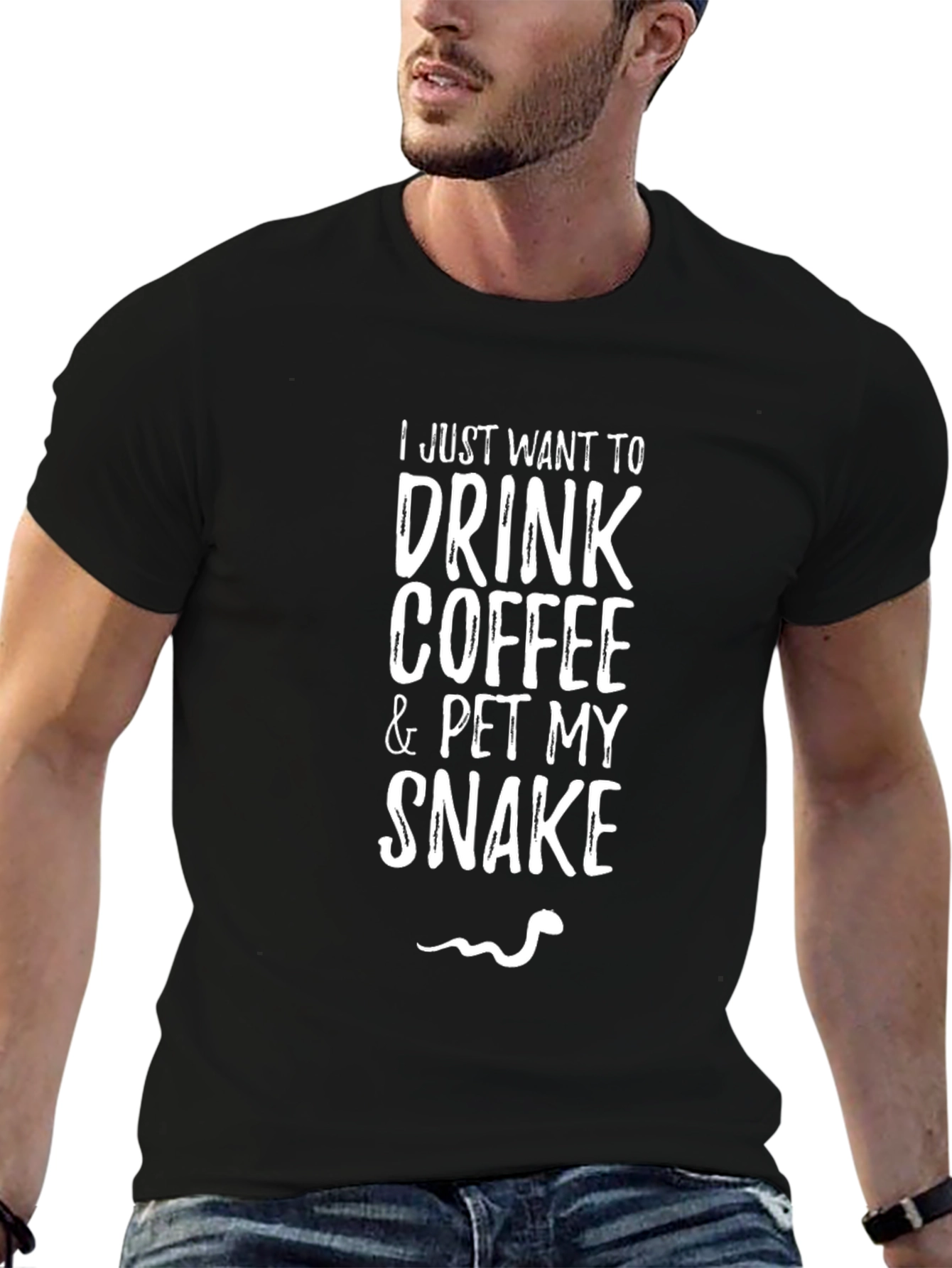Coffee & Snake Lover T-Shirt - Pet Reptile Tee