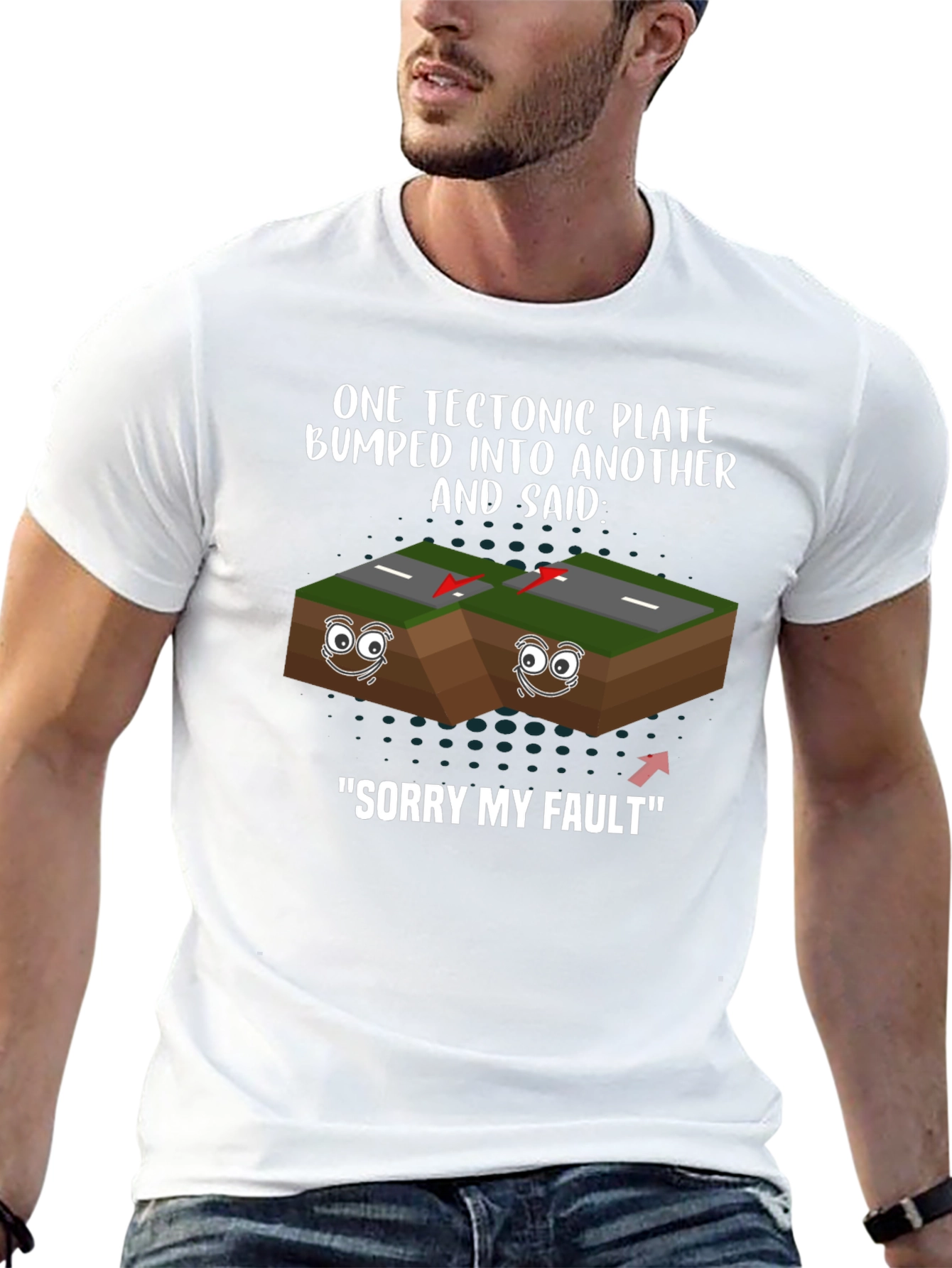 Funny Tectonic Plate Geology Humor Graphic T-Shirt