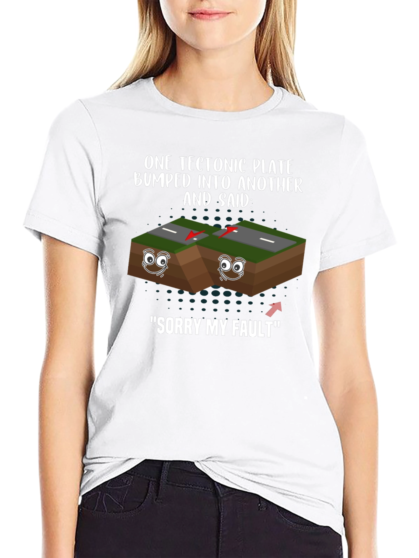 Funny Tectonic Plate Geology Humor Graphic T-Shirt