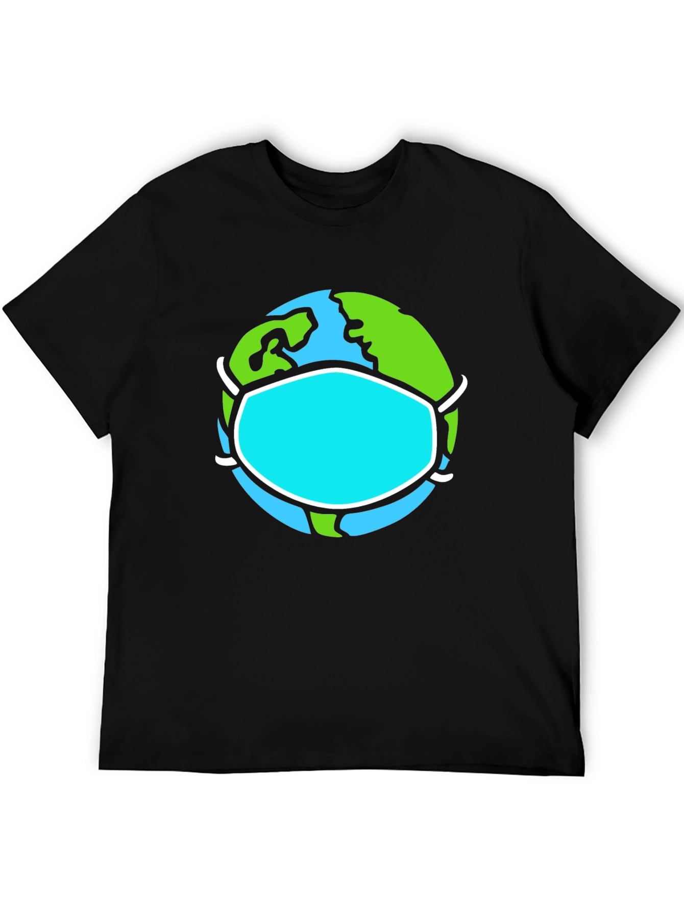 Earth Wearing Mask Graphic Tee