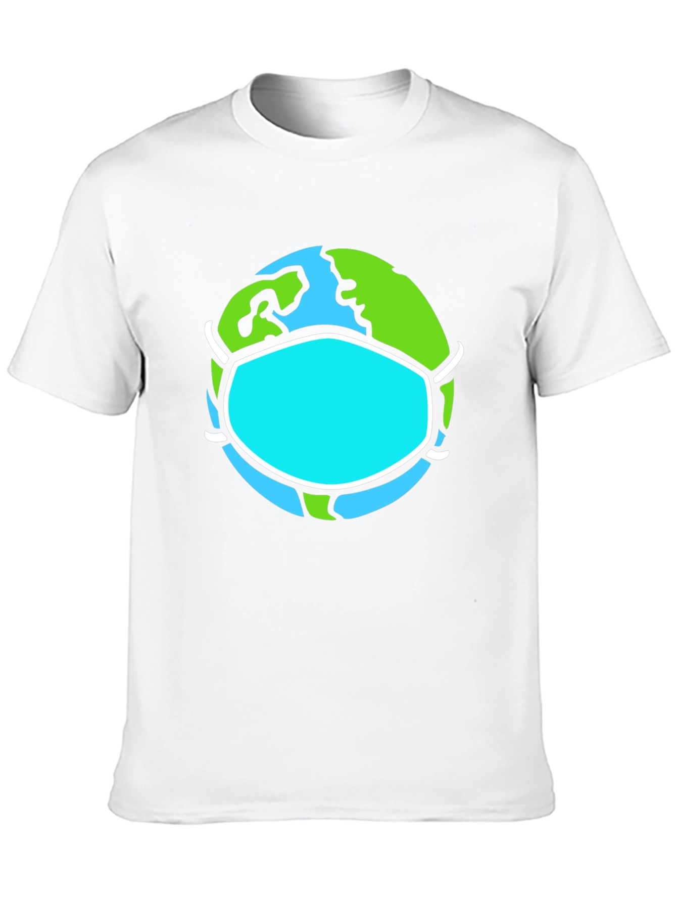 Earth Wearing Mask Graphic Tee