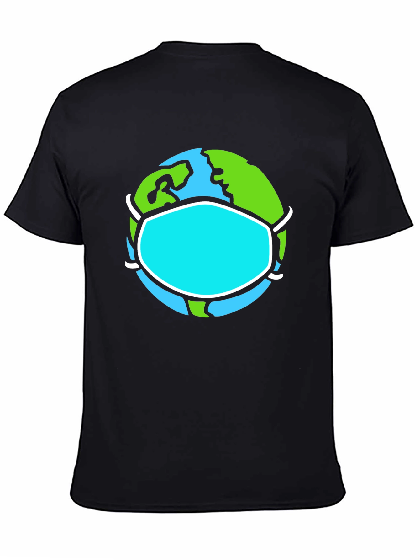 Earth Wearing Mask Graphic Tee