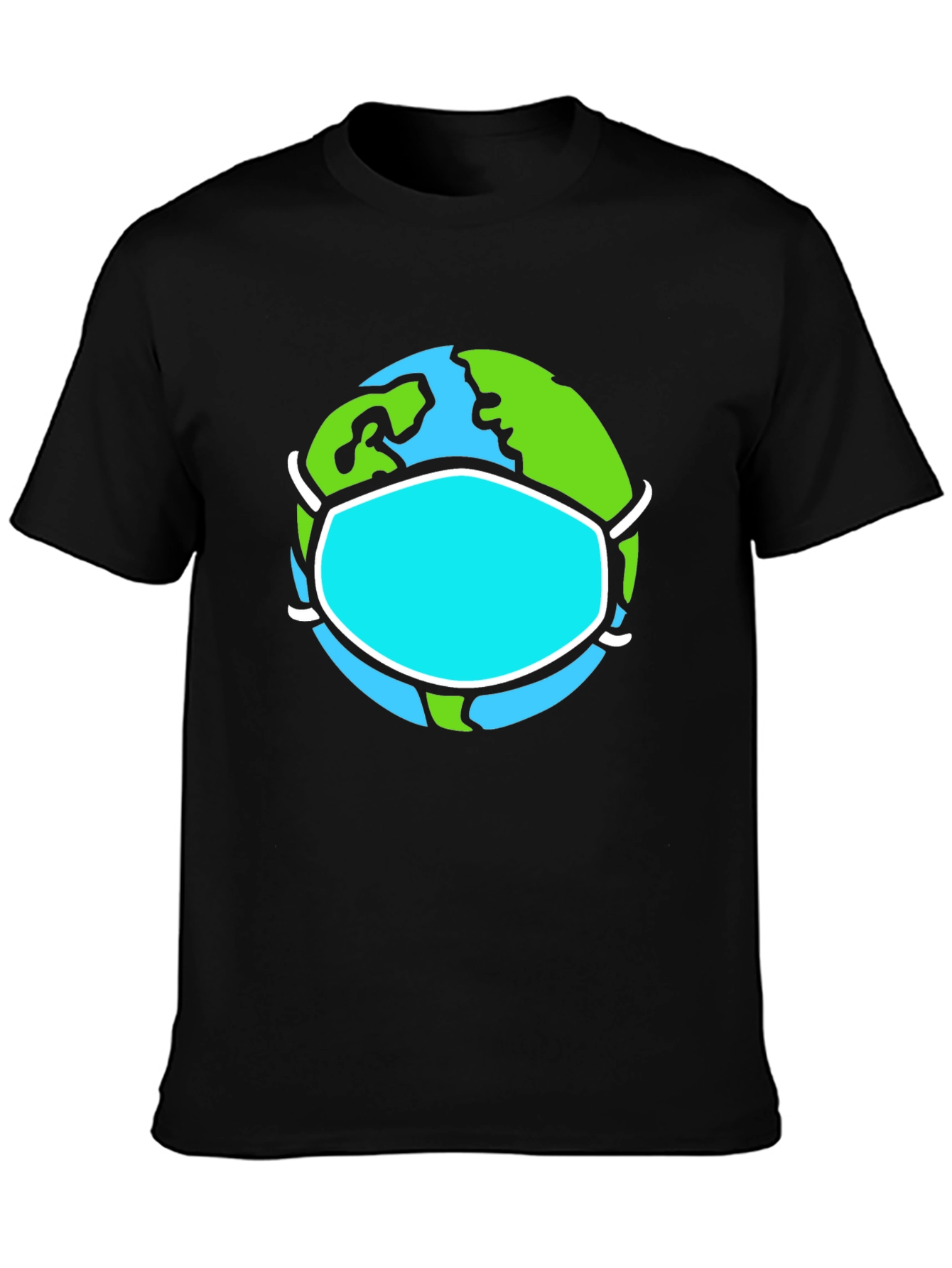 Earth Wearing Mask Graphic Tee