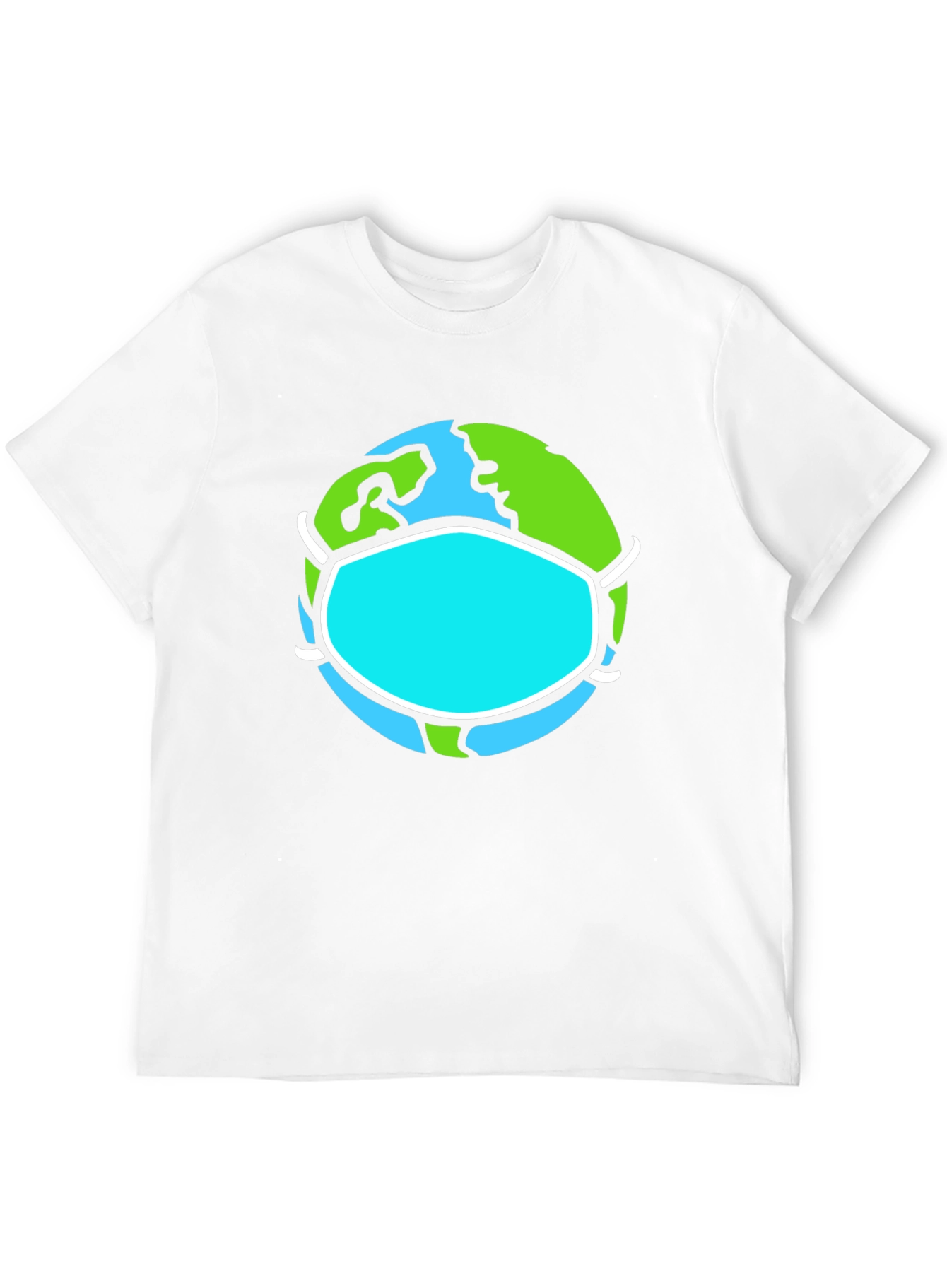 Earth Wearing Mask Graphic Tee