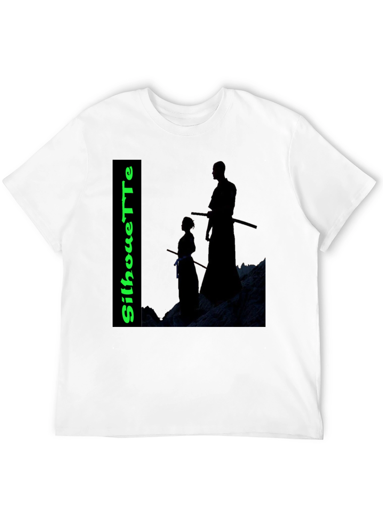 Silhouette Tee: Samurai Training Black T-Shirt