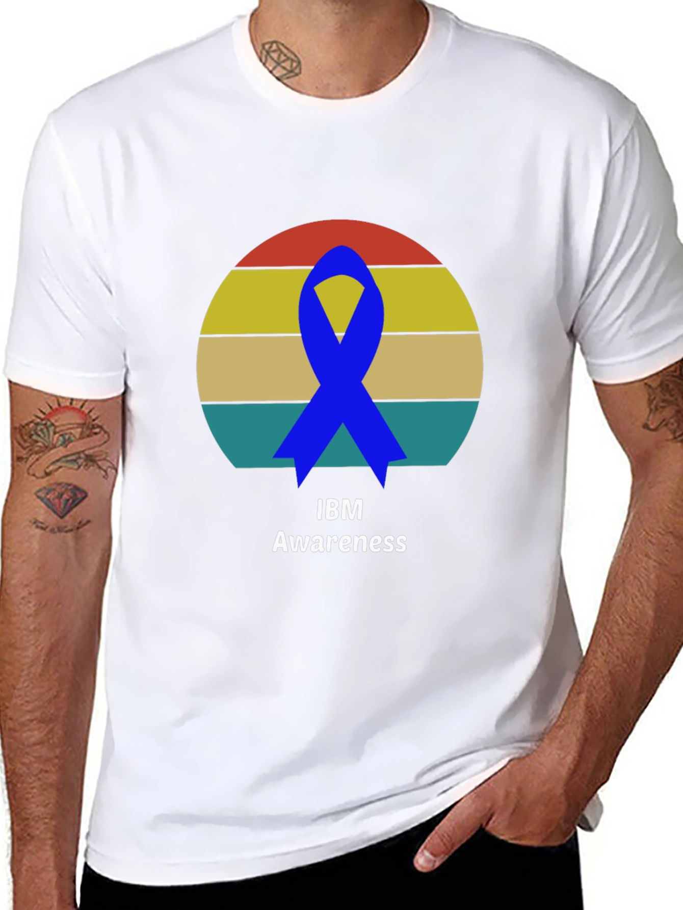 Awareness Ribbon Graphic Tee - Soft Cotton Blend