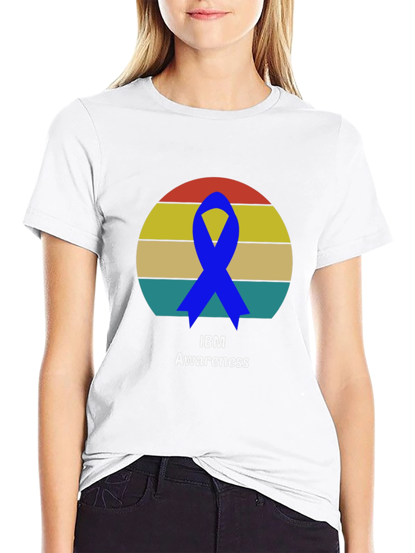 Awareness Ribbon Graphic Tee - Soft Cotton Blend