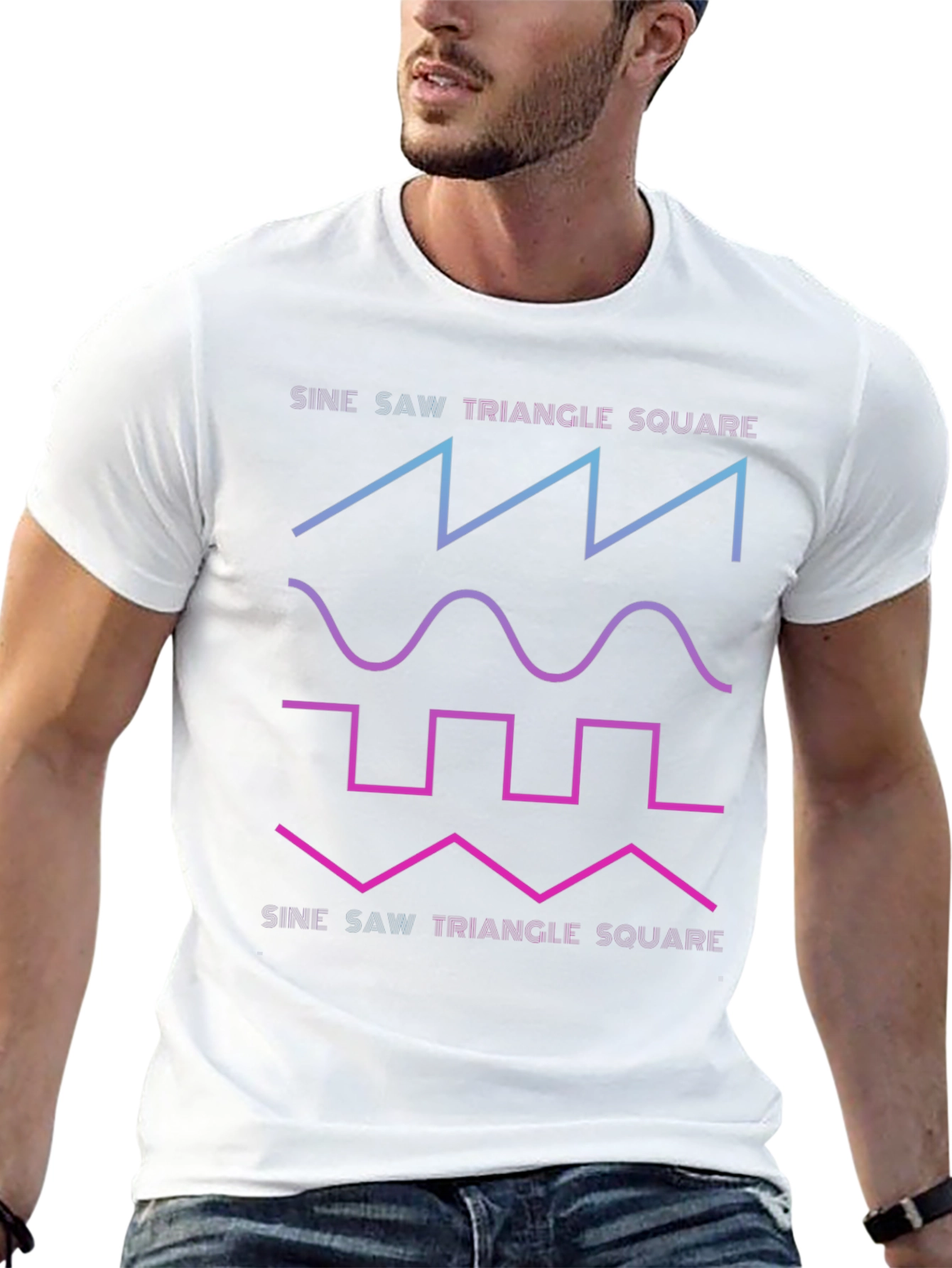 Sine Wave Graphic T-Shirt