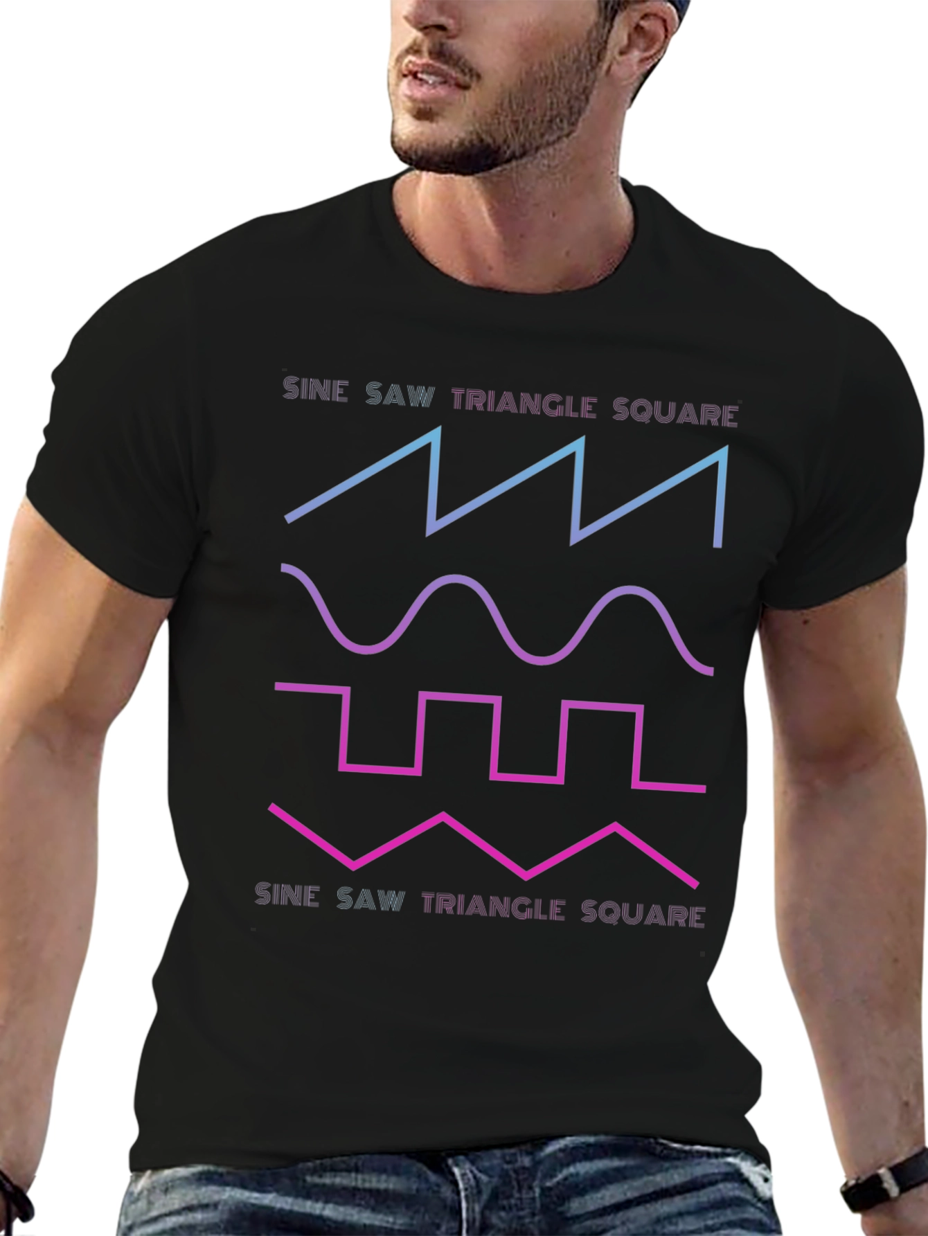 Sine Wave Graphic T-Shirt