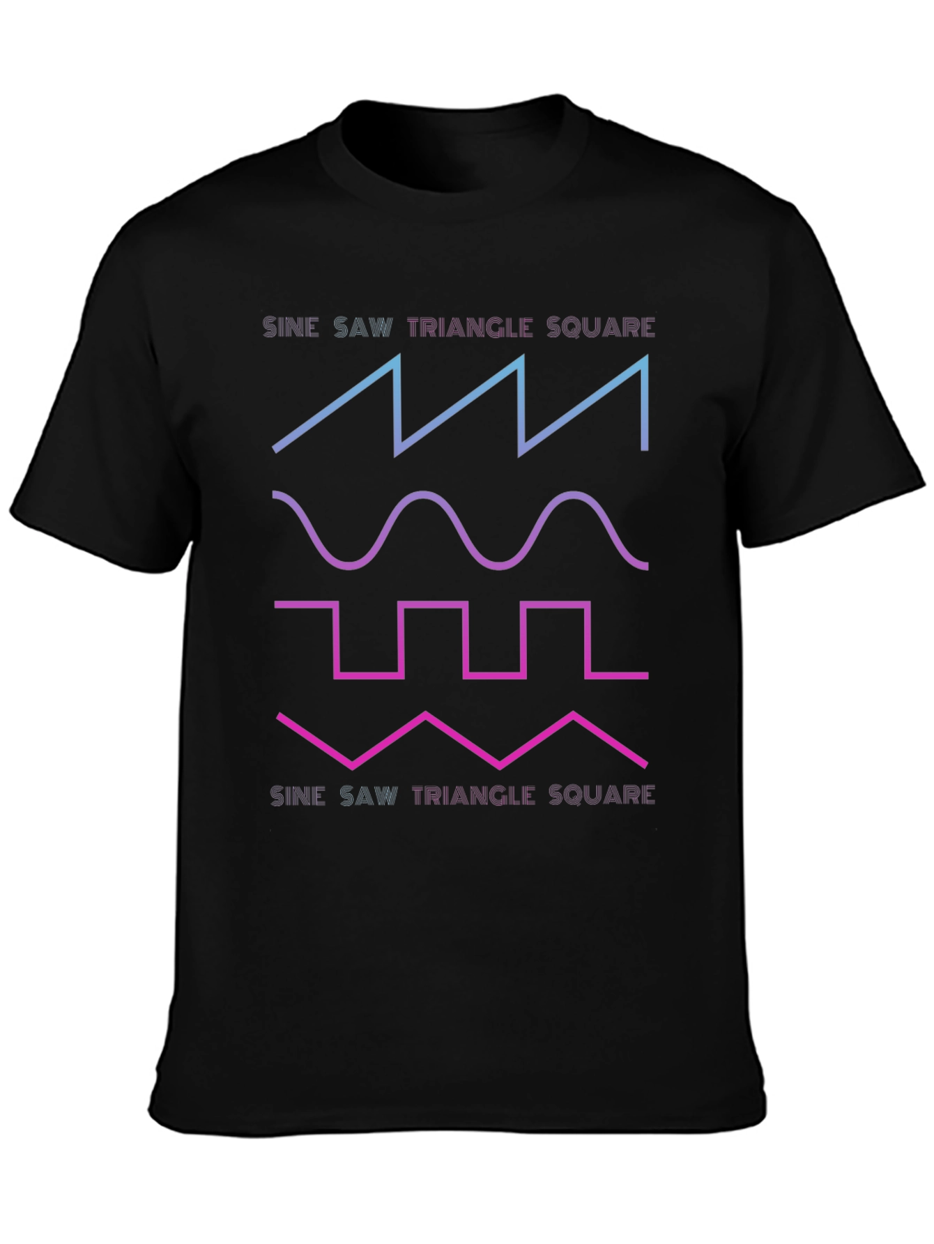 Sine Wave Graphic T-Shirt