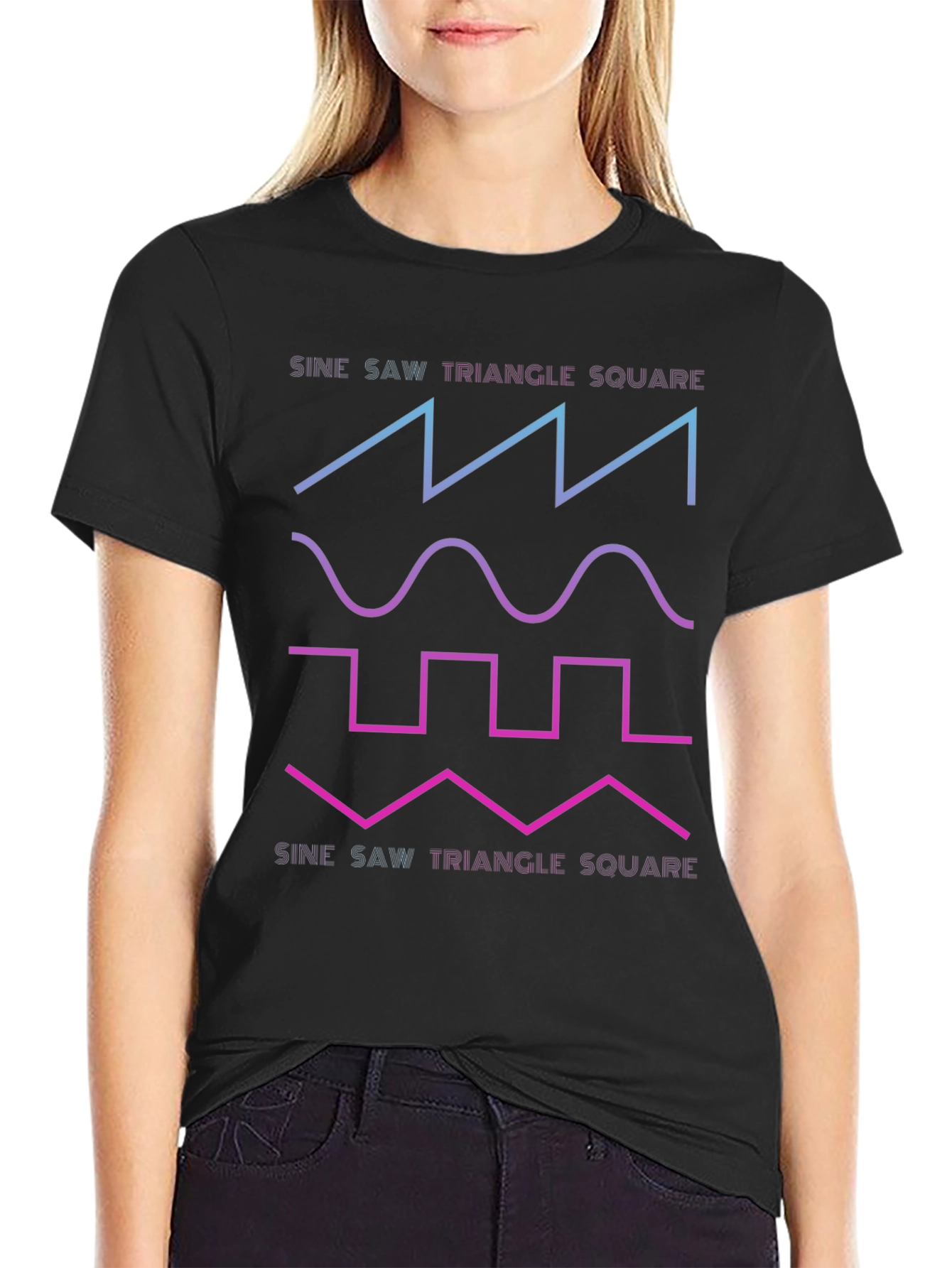 Sine Wave Graphic T-Shirt