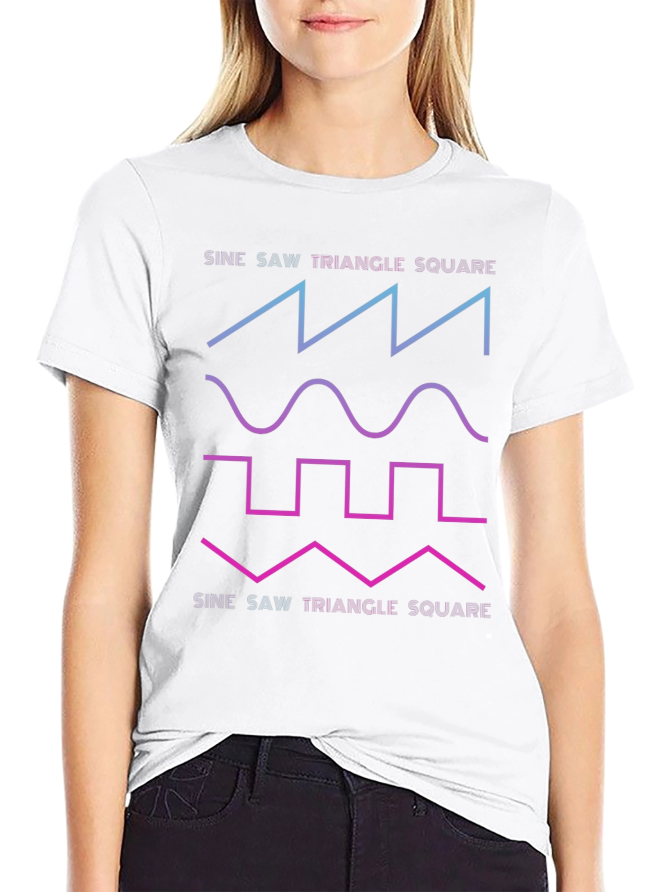 Sine Wave Graphic T-Shirt