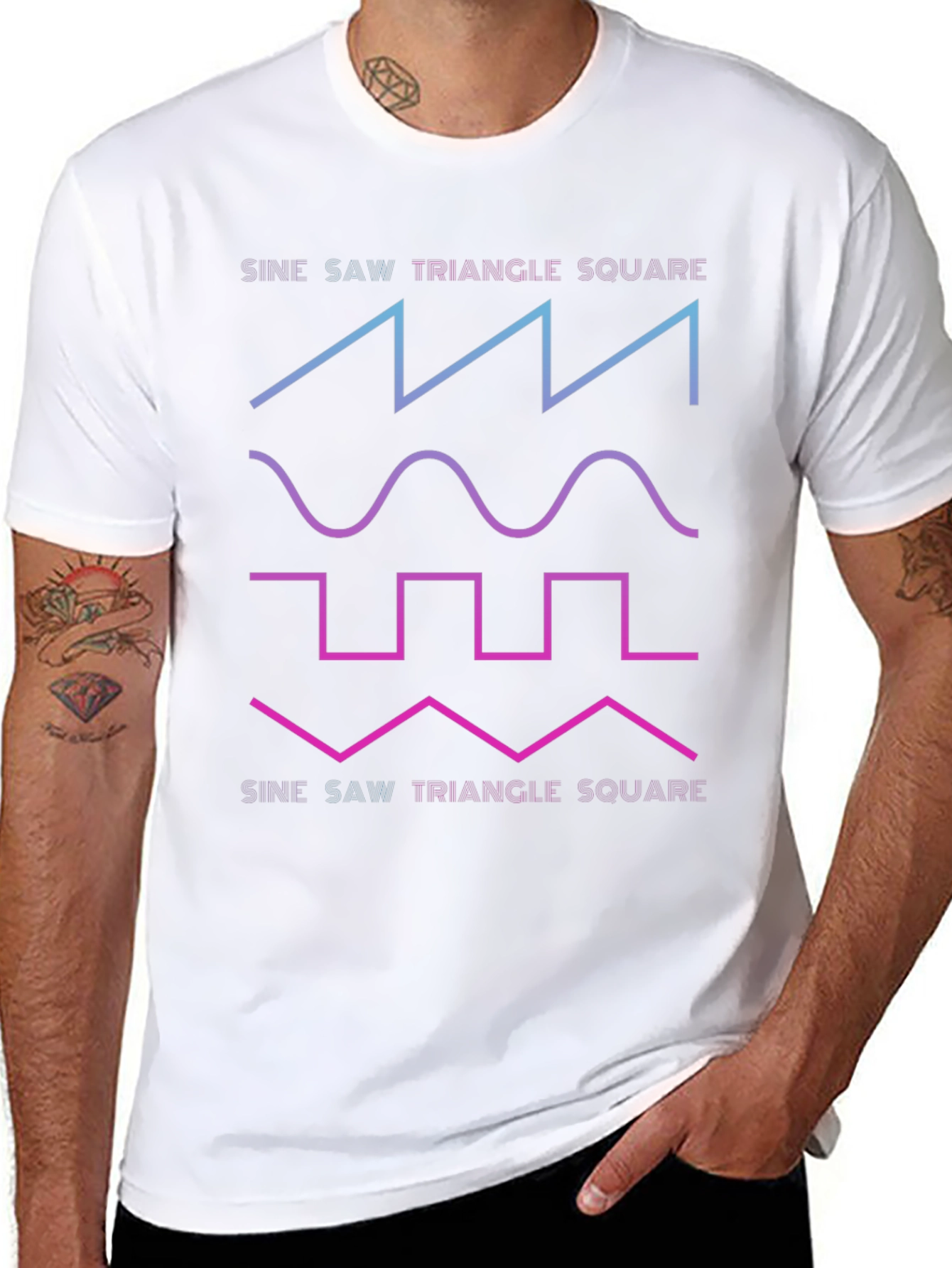 Sine Wave Graphic T-Shirt