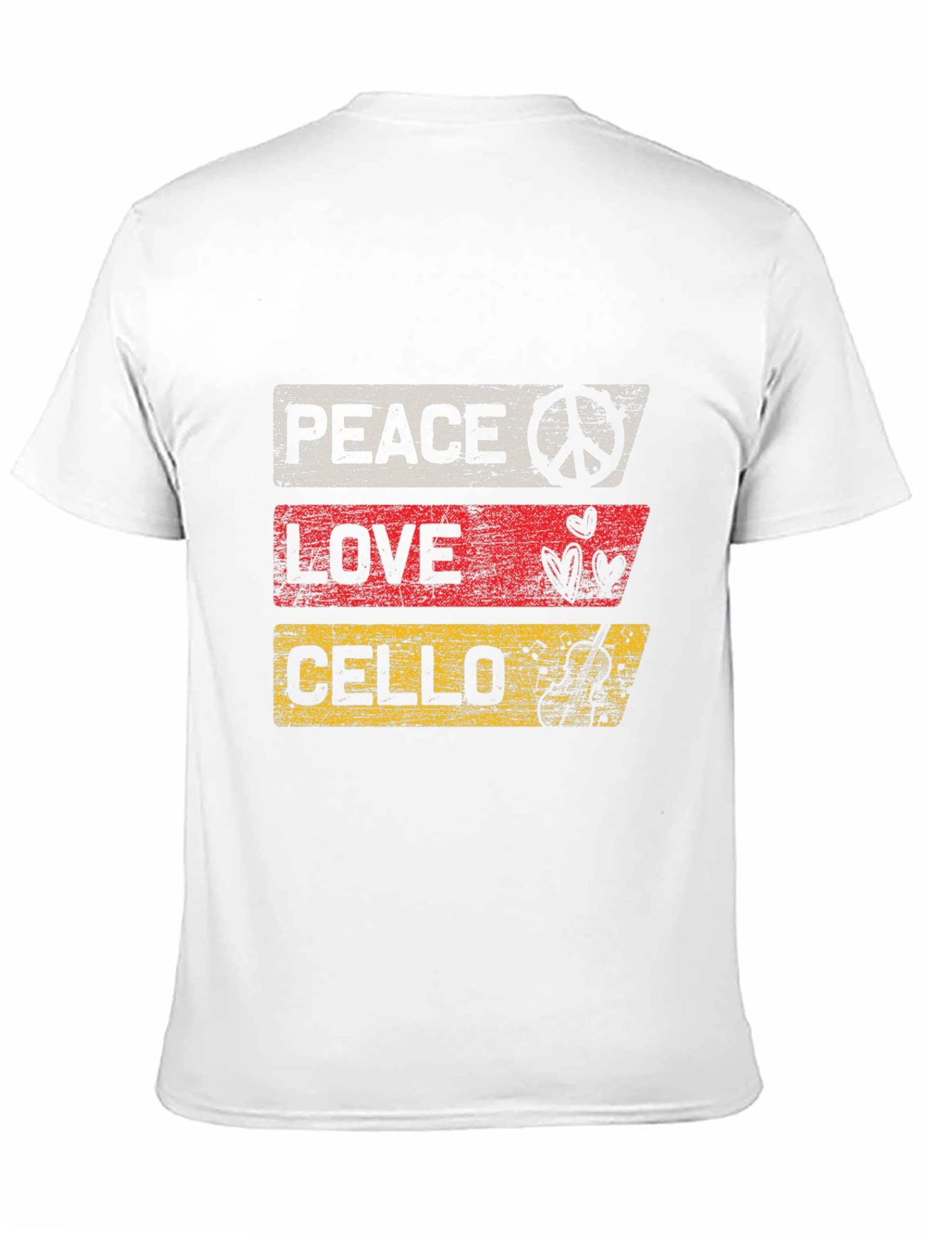 Peace Love Cello T-Shirt Music Lover Tee